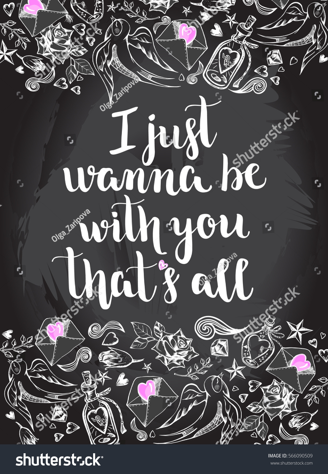 Just Wanna Be You Thats All Stock Vector Royalty Free