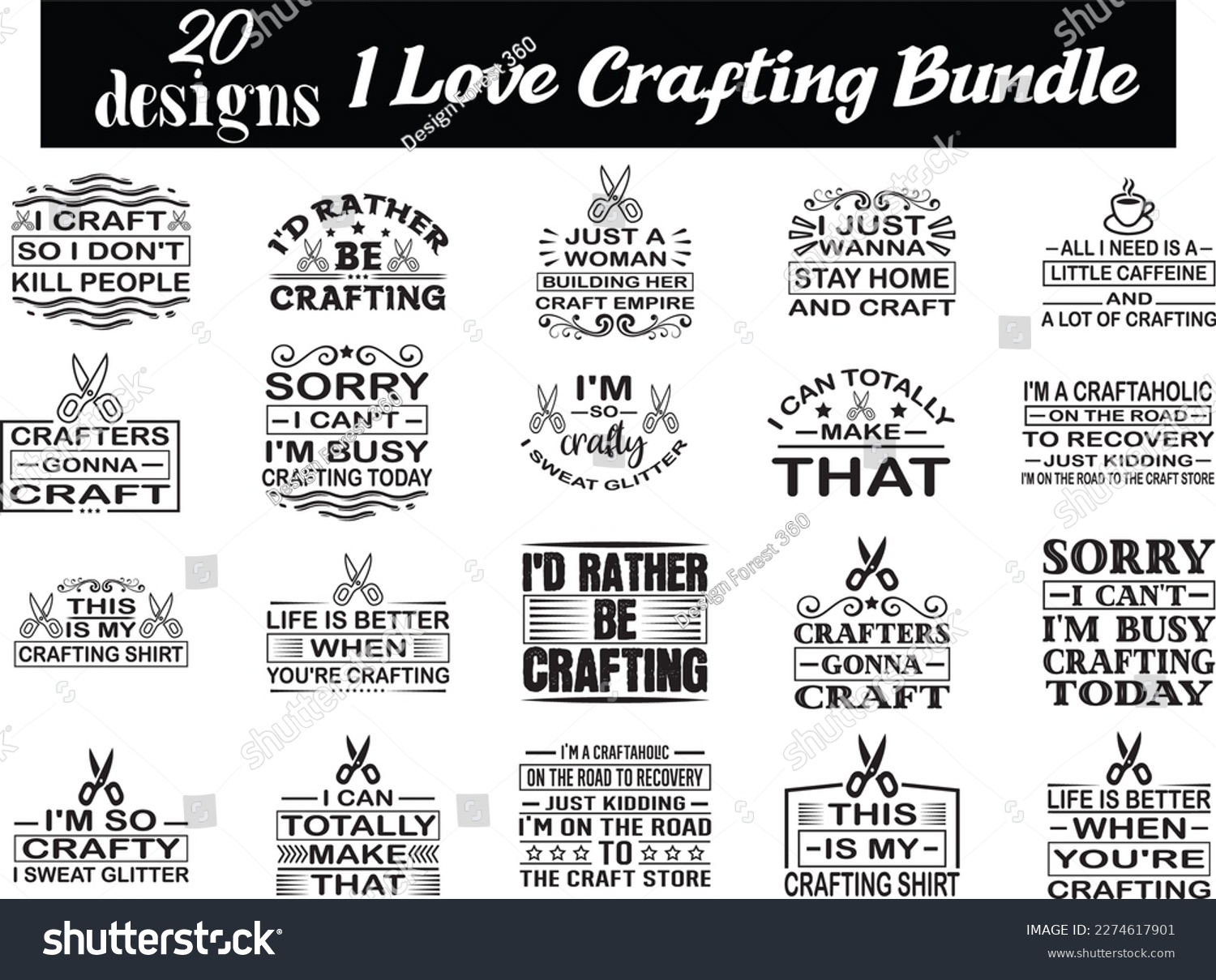 SVG of I Love Crafting Bundle, I Love Crafting svg design svg