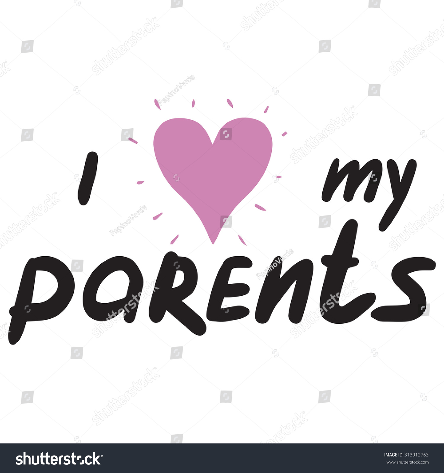 Love My Parents Images Stock Photos And Vectors Shutterstock