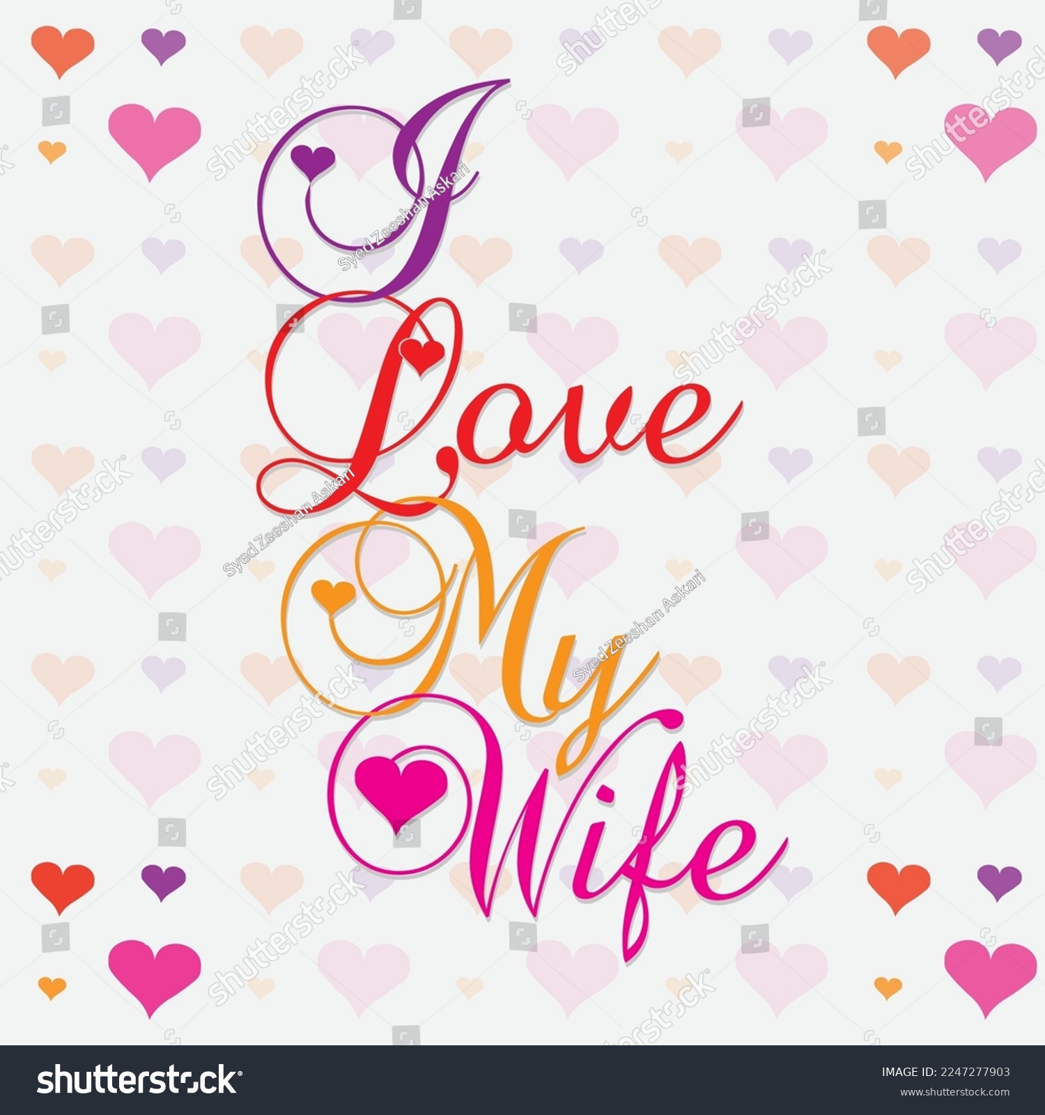 SVG of I Love My Wife, Beautiful Life Partner, My Wife is My Life, Best Gift on Valentine, Best Birthday Gift, Best Anniversary Gift, Hearts, Love is Life svg