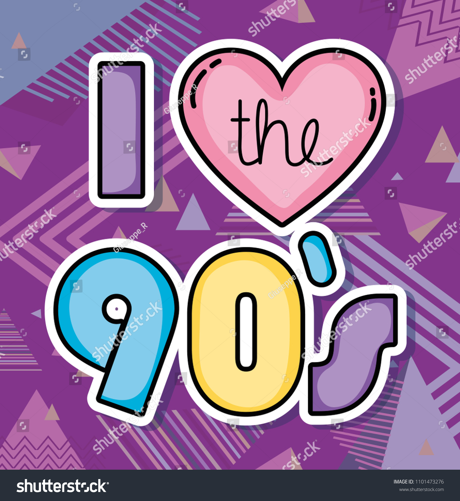 Love 90s Cartoons Stock Vector Royalty Free 1101473276 