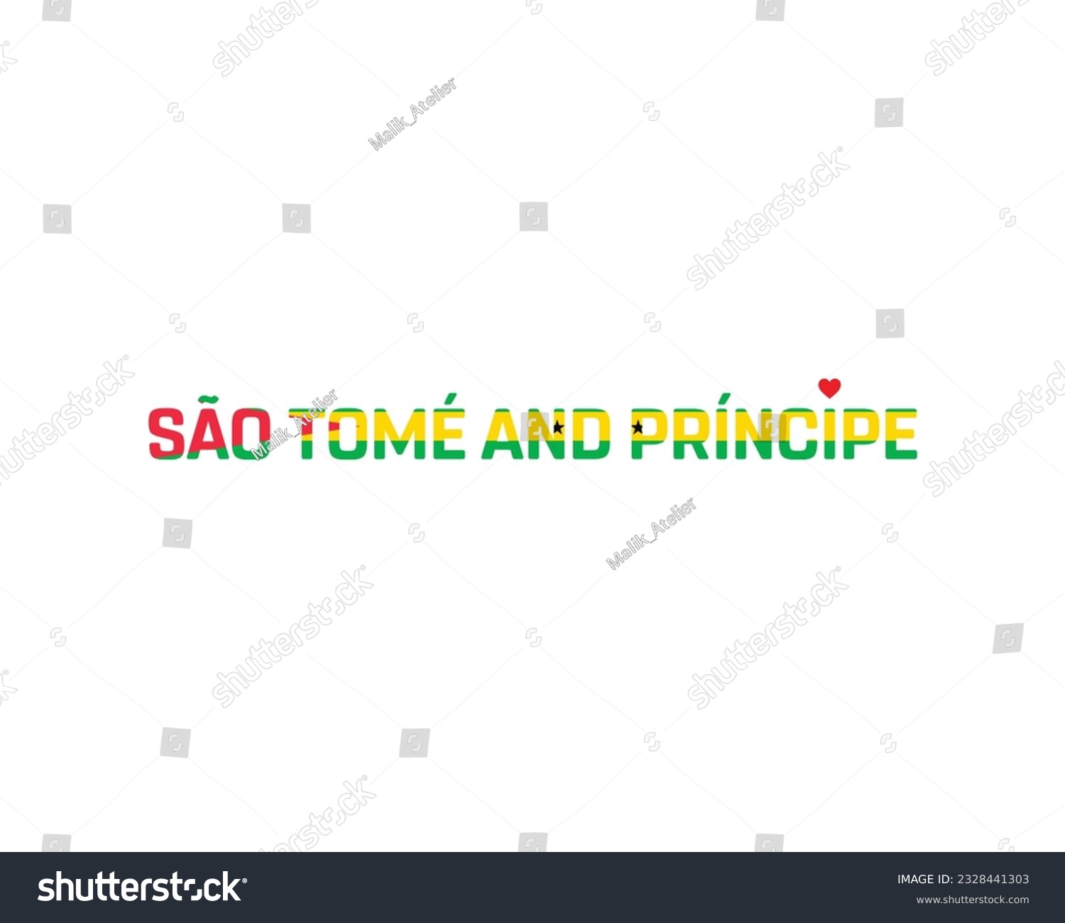 SVG of I love Sao Tome and Principe, Sao Tome and Principe, love Sao Tome and Principe, 12 July, National Day, Independence day svg