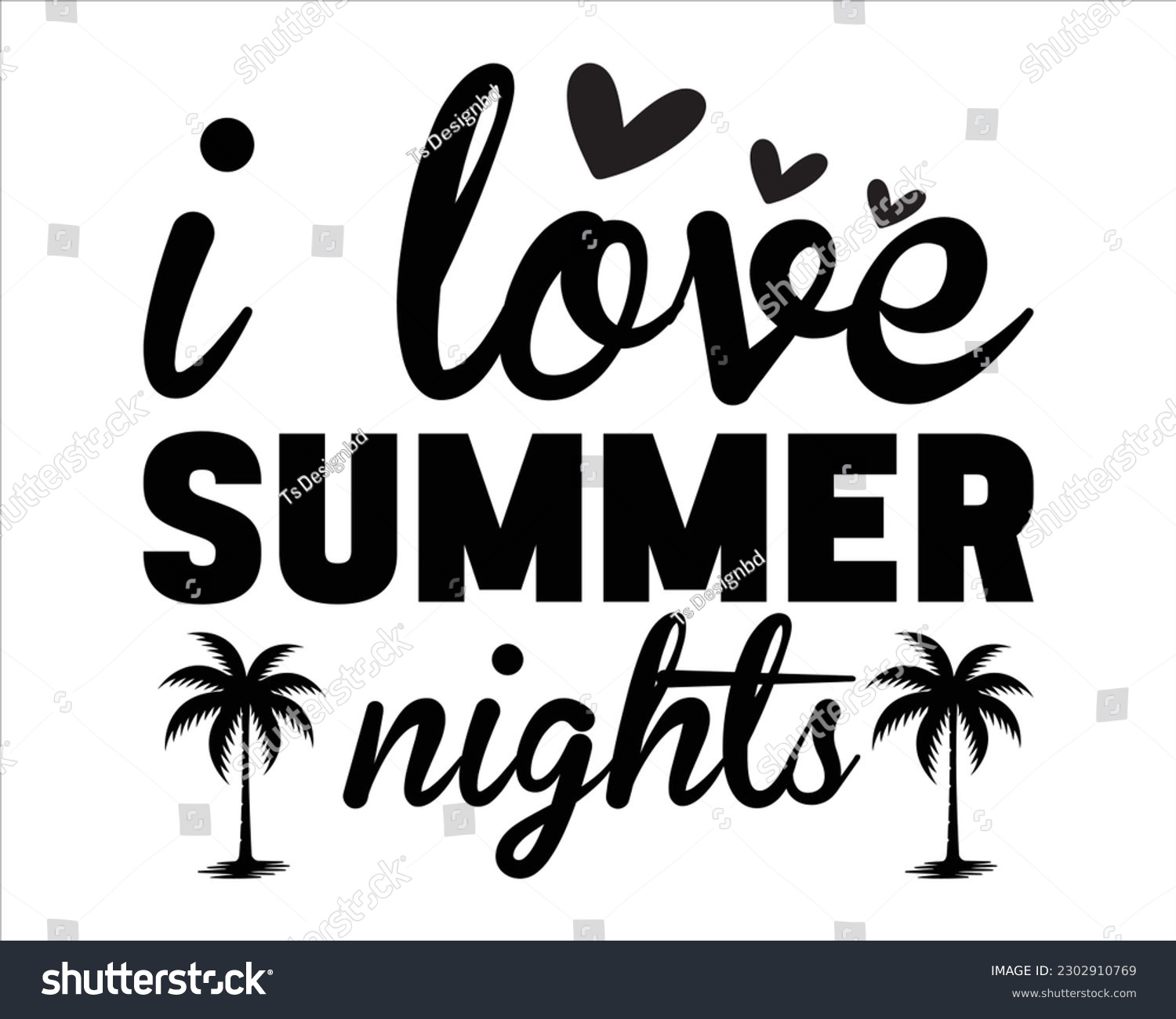 SVG of I Love Summer Nights Svg design,summer SVG design,Summer Beach Design,Summer Quotes SVG Designs,Funny Summer quotes SVG cut files,Hello Summer quotes t shirt designs,Quotes about Summer svg