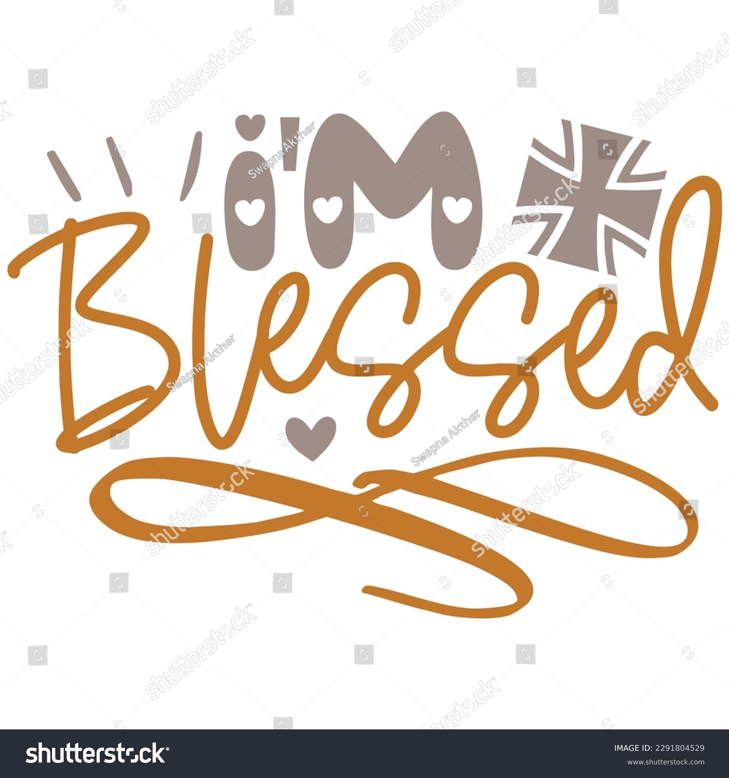 SVG of I'm Blessed - Jesus Christian SVG And T-shirt Design, Jesus Christian SVG Quotes Design t shirt, Vector EPS Editable Files, can you download this Design. svg
