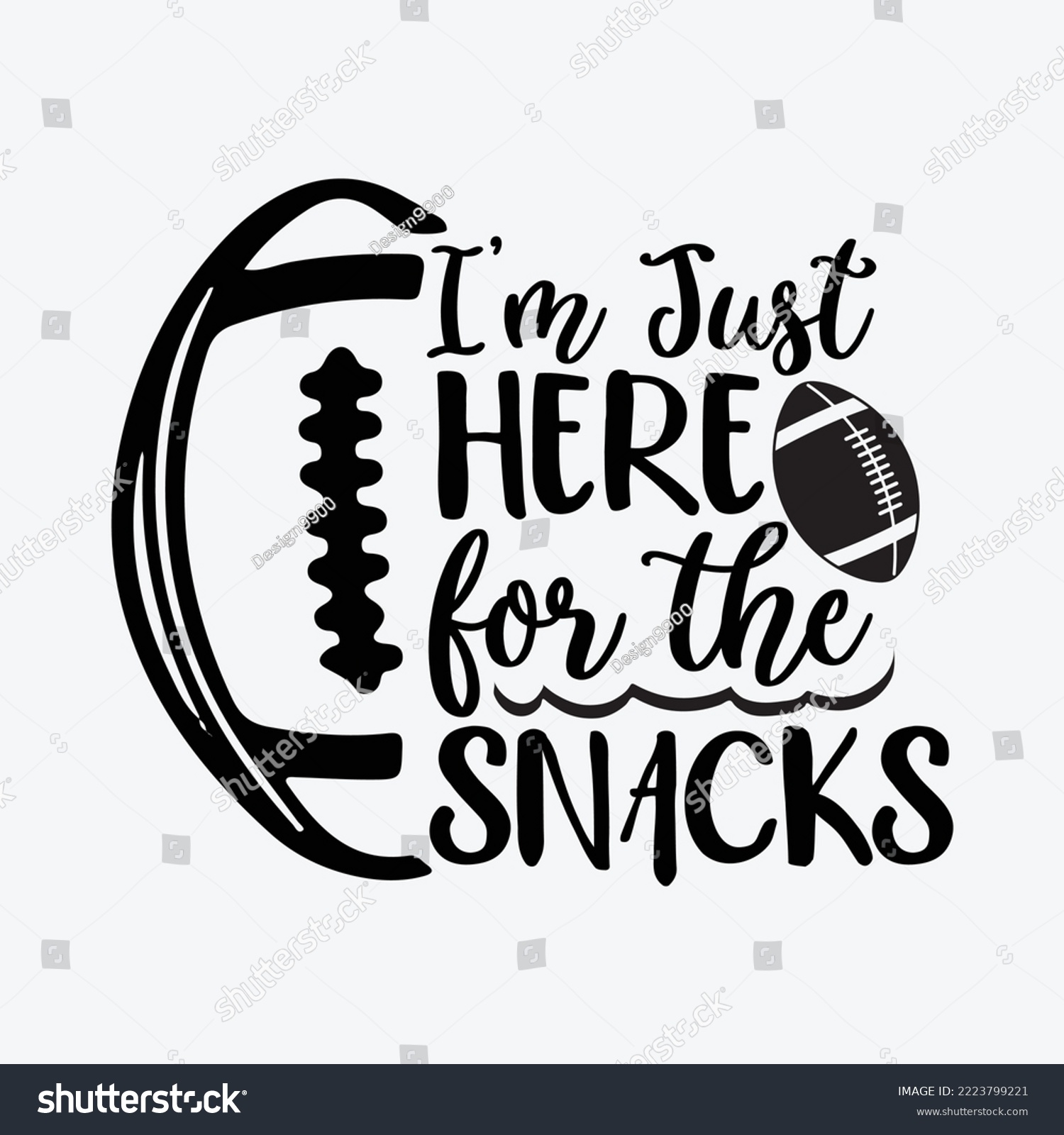 SVG of I'm Just Here for the Snacks svg craft Cricut Cut Files svg