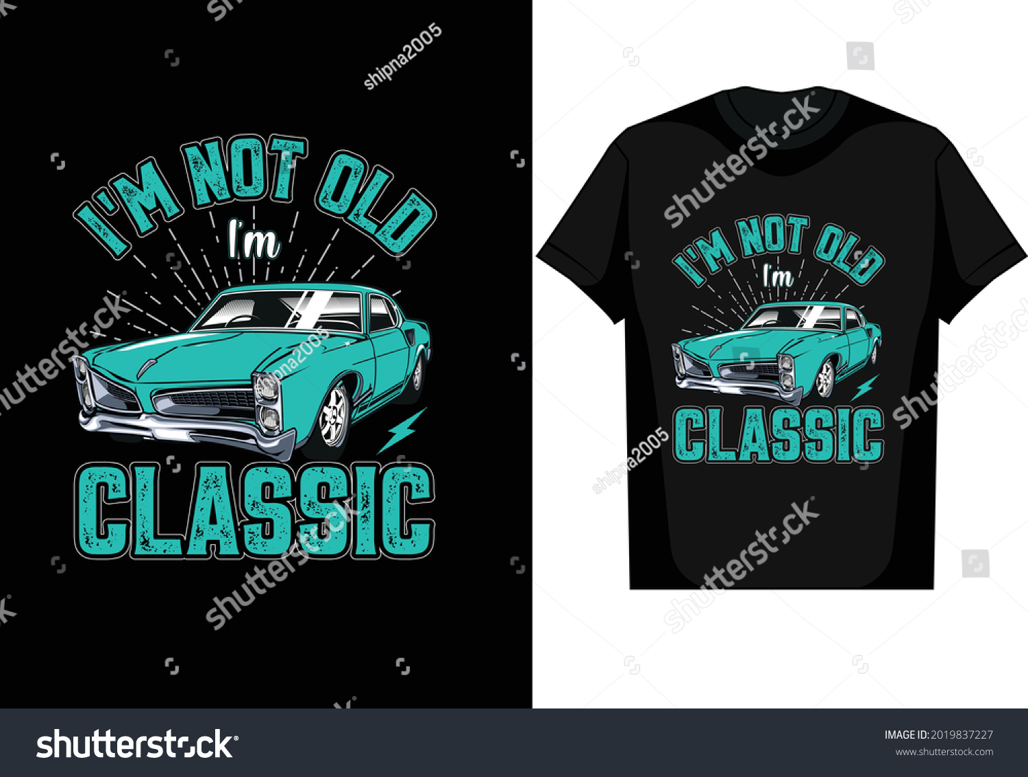 SVG of I'm not old I'm Classic Car Vector T Shirt design svg