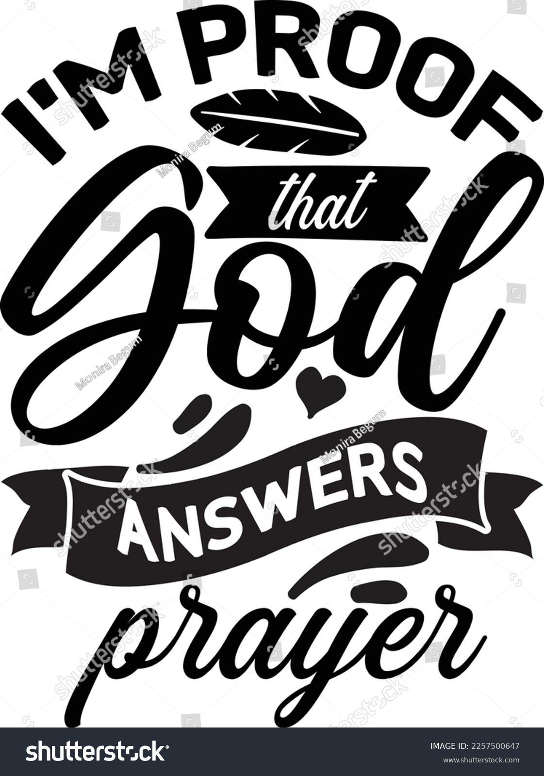 SVG of i'm proof that god answers prayer Svg Design Lover svg