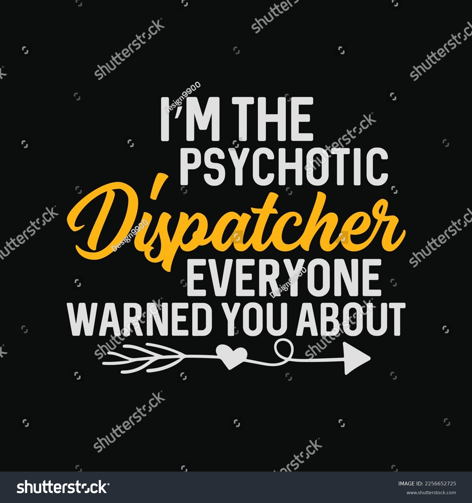 SVG of I'm The Hot Psychotic Dispatcher Warning Funny Dispatch svg