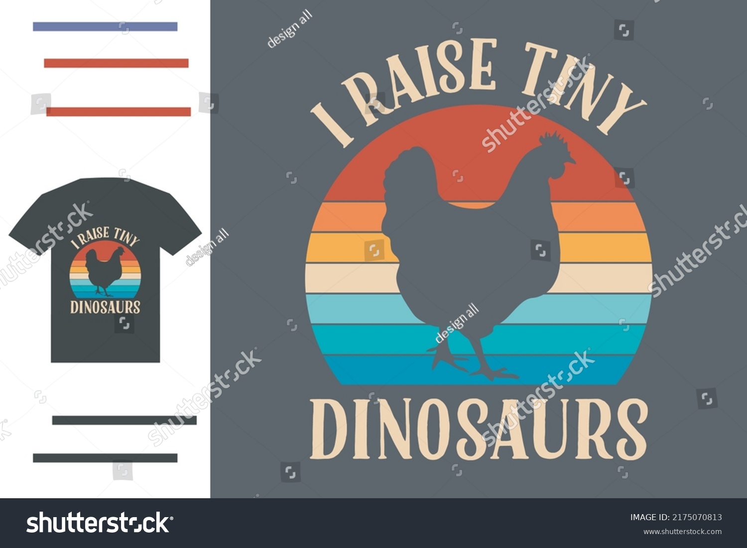 SVG of I raise tiny dinosaurs t shirt design svg