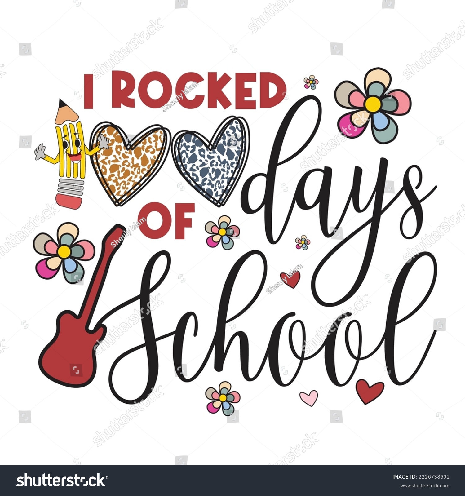 SVG of I Rocked 100 Days Of School Svg Design svg