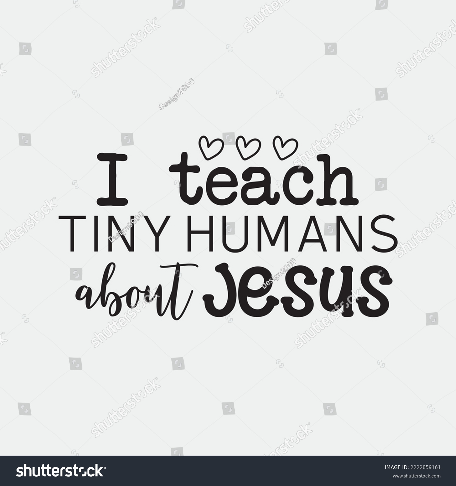 SVG of I Teach Tiny Humans About Jesus SVG File, Cut File for Cricut svg