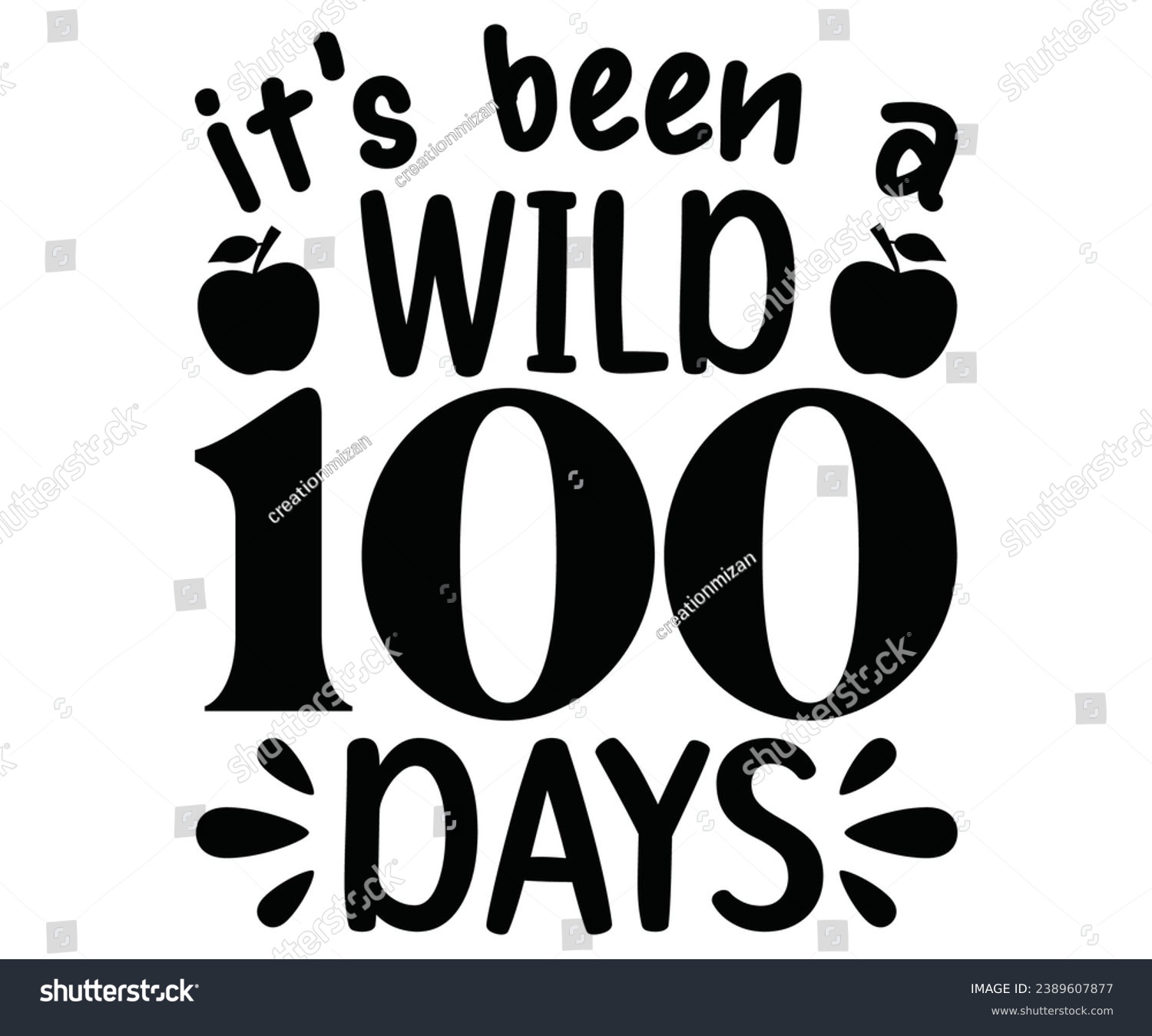 SVG of i'ts been a wild 100 days Svg,100 Day School,Teacher,Football,Unlocked Gamer,rocked,Girls,happy,Kindergarten Life svg