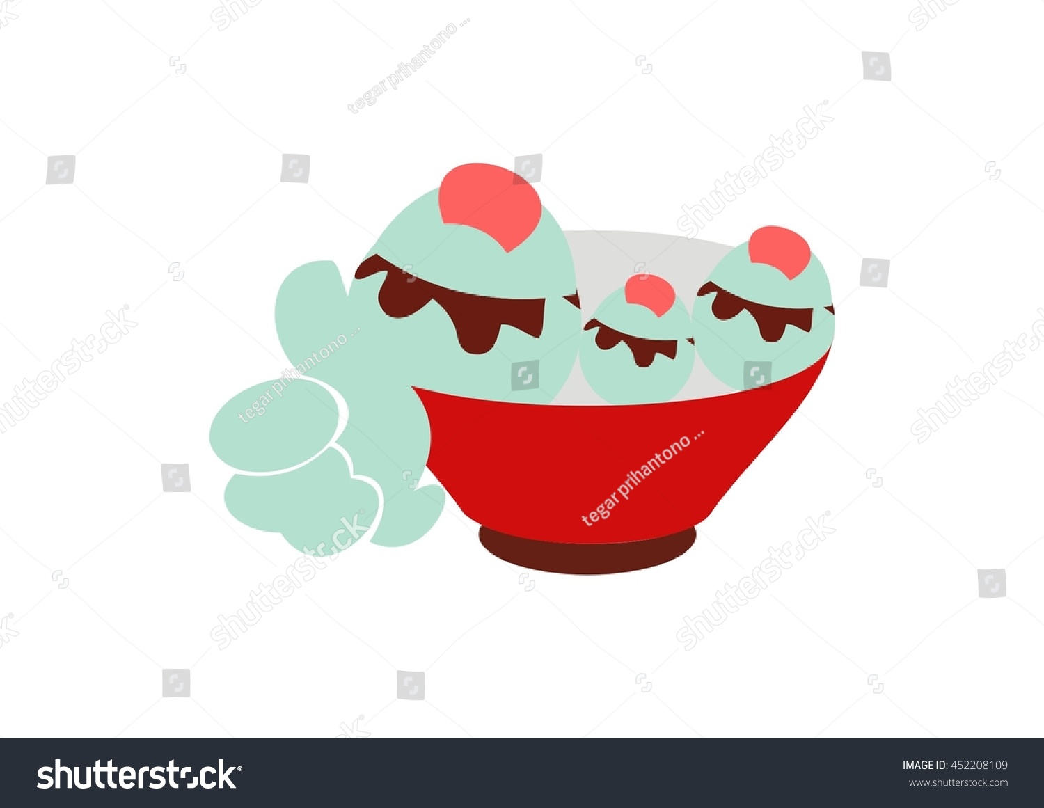 Ice Cream Cup Logo Stock Vector (Royalty Free) 452208109