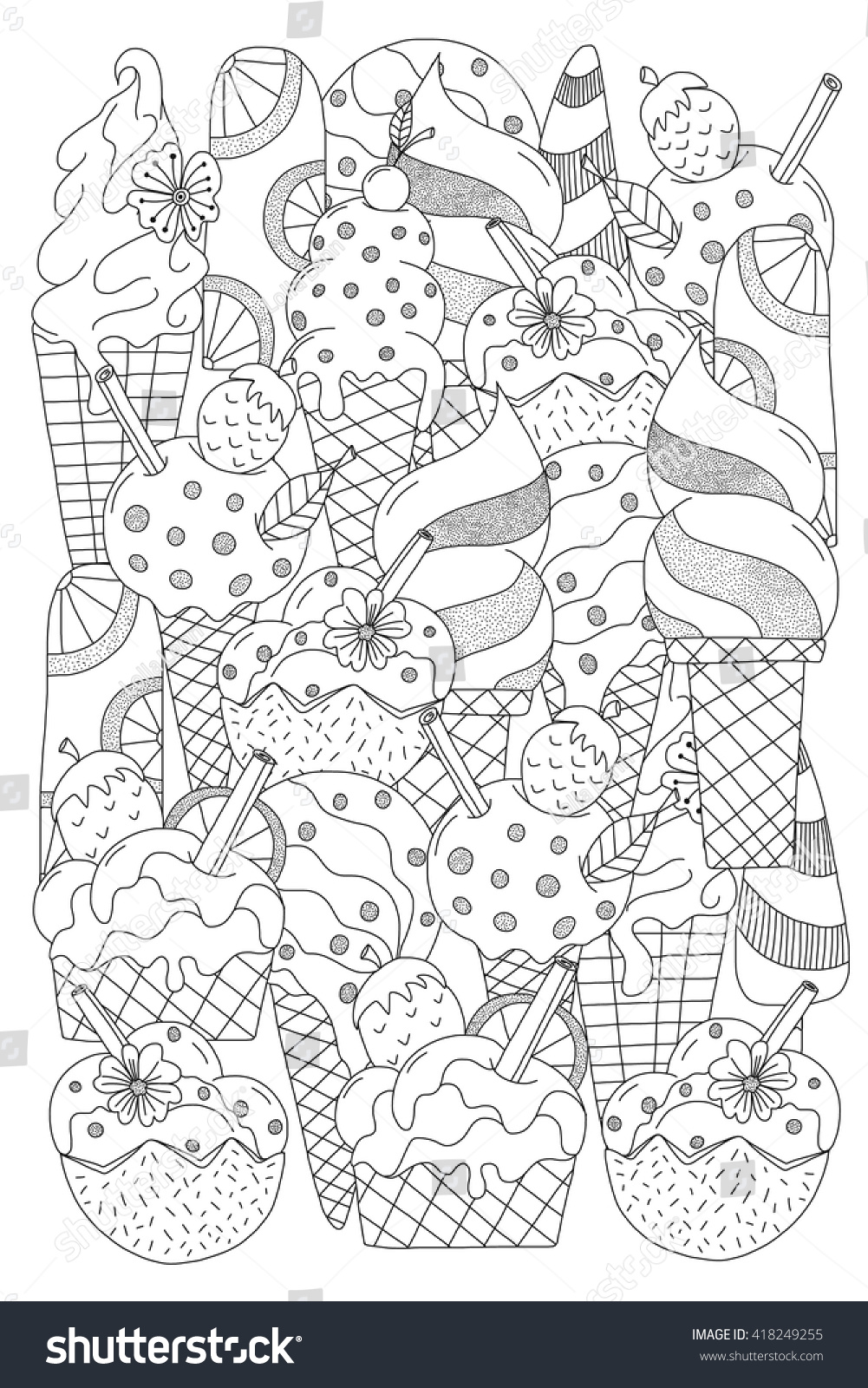 19 Ice Cream Coloring Pages For Adults - Printable Coloring Pages