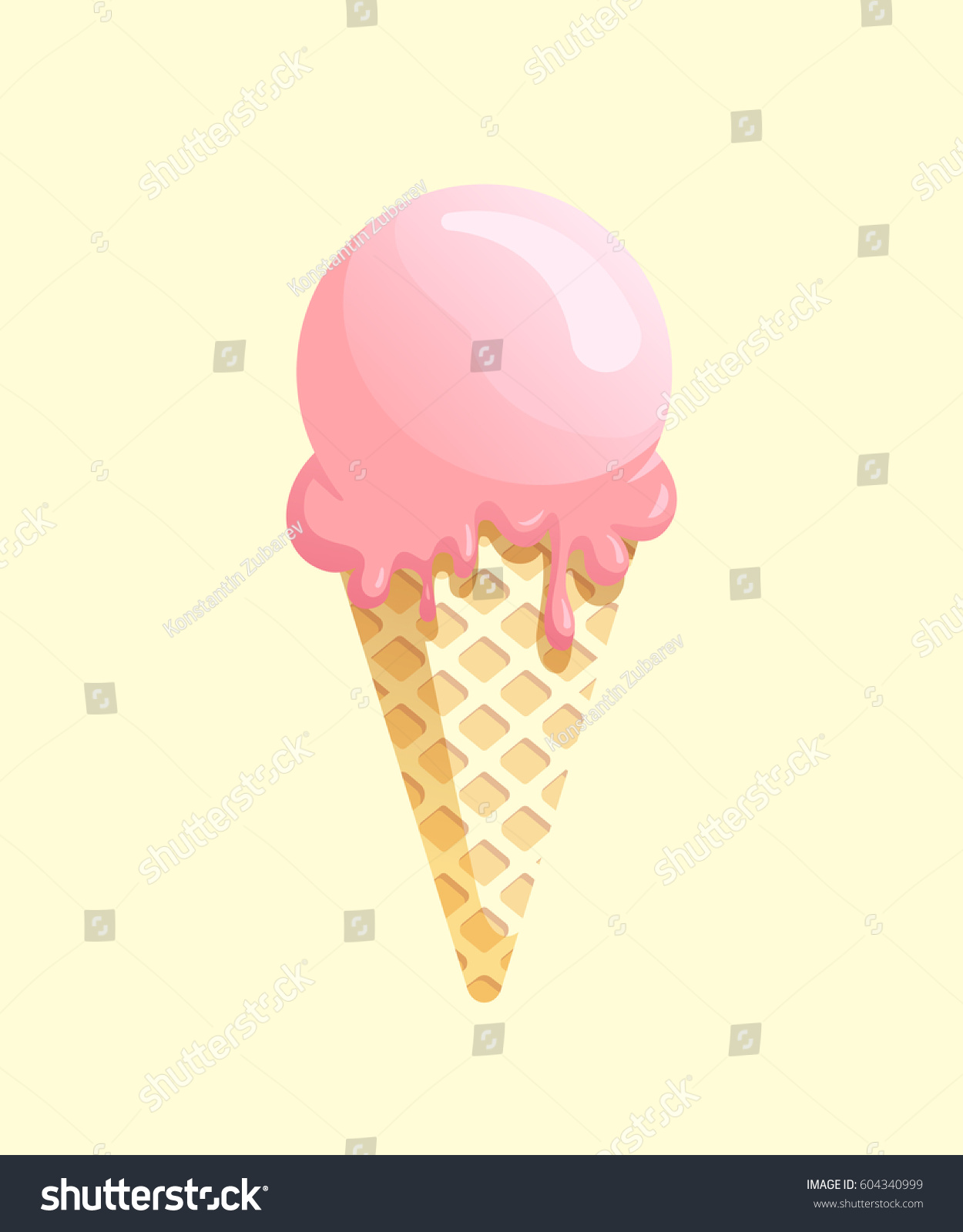 10,783 Ice cream cone with flower Images, Stock Photos & Vectors ...