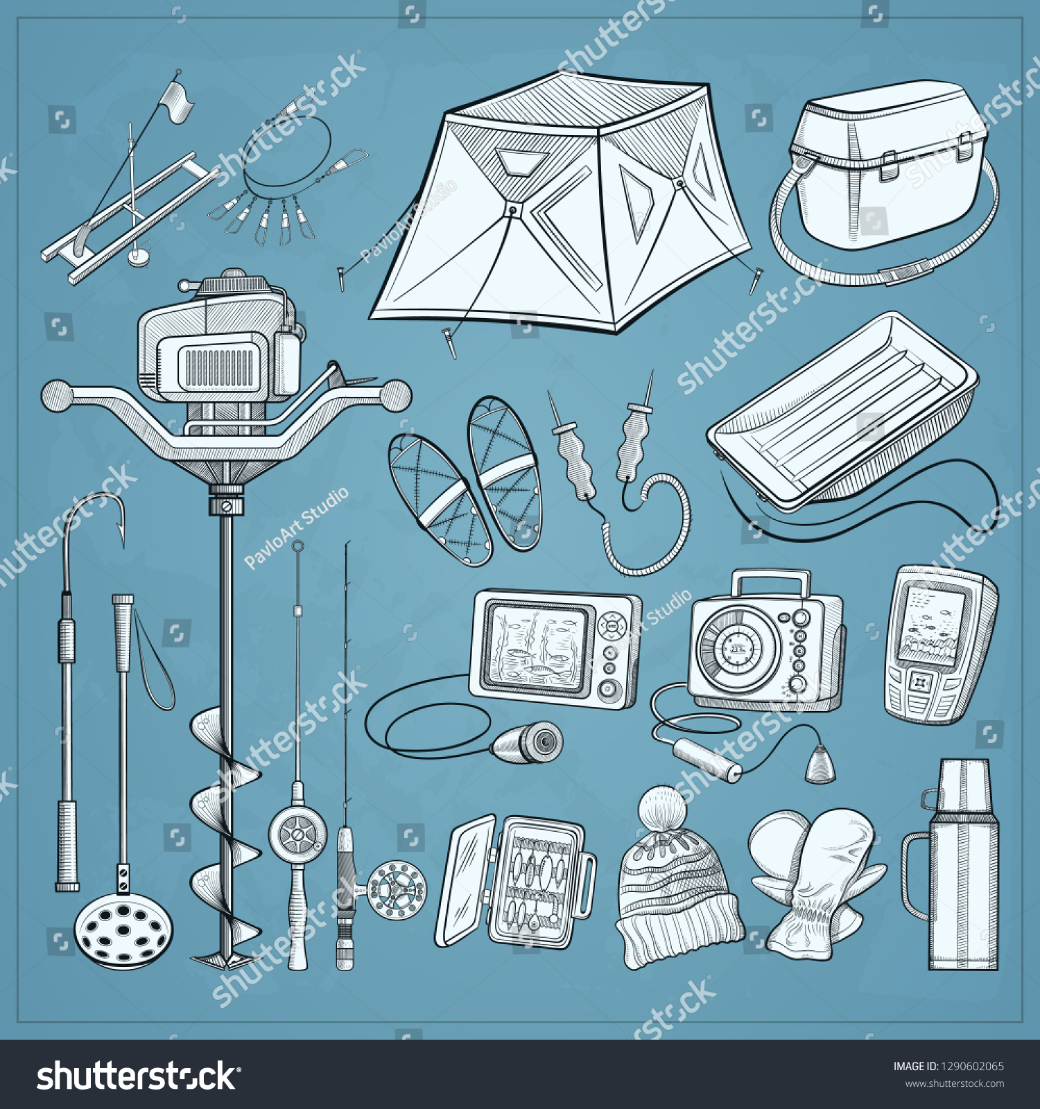 ice fishing equipment