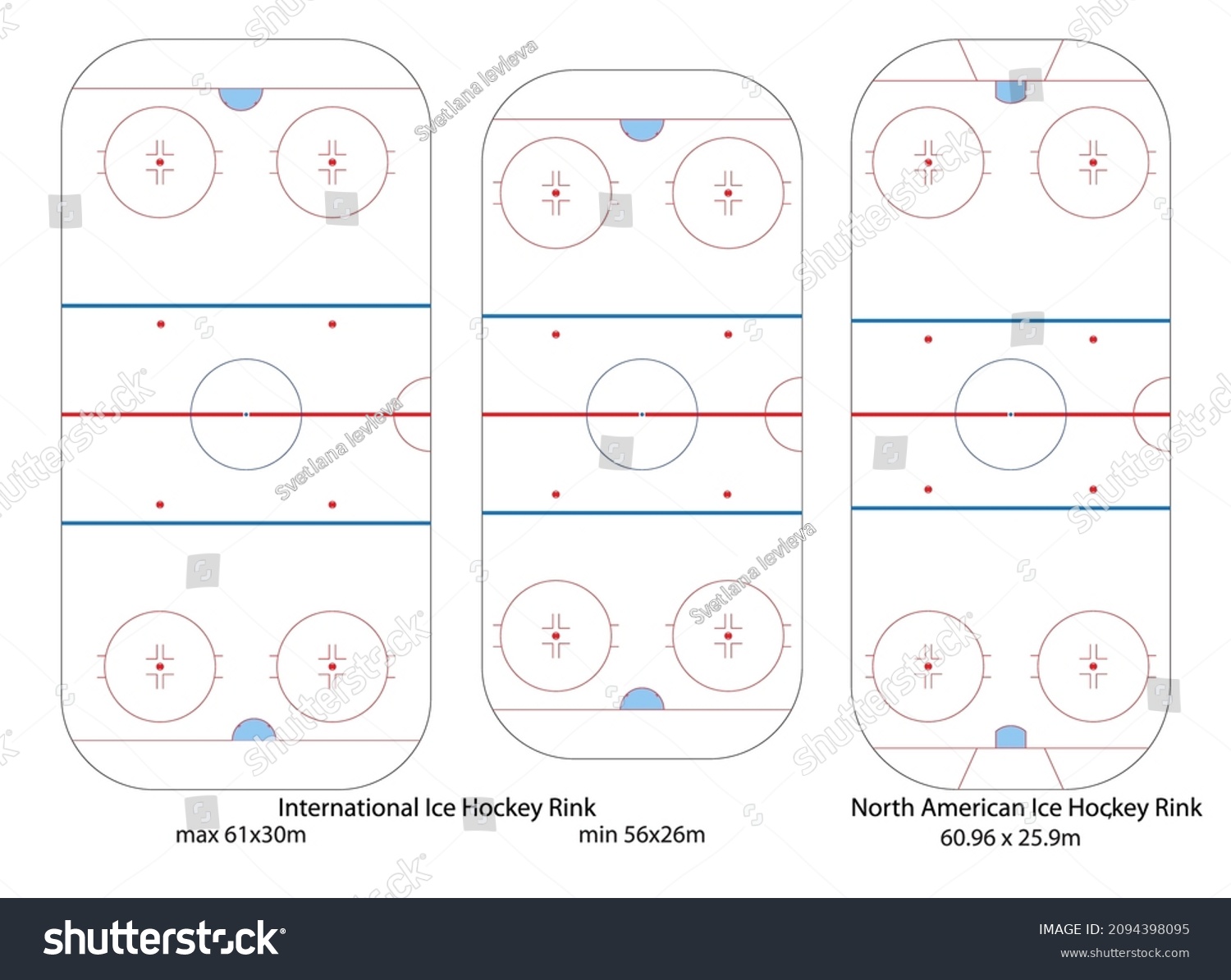 Hockey ice surface, from above Stock Vectors, Images & Vector Art Inside Blank Hockey Practice Plan Template