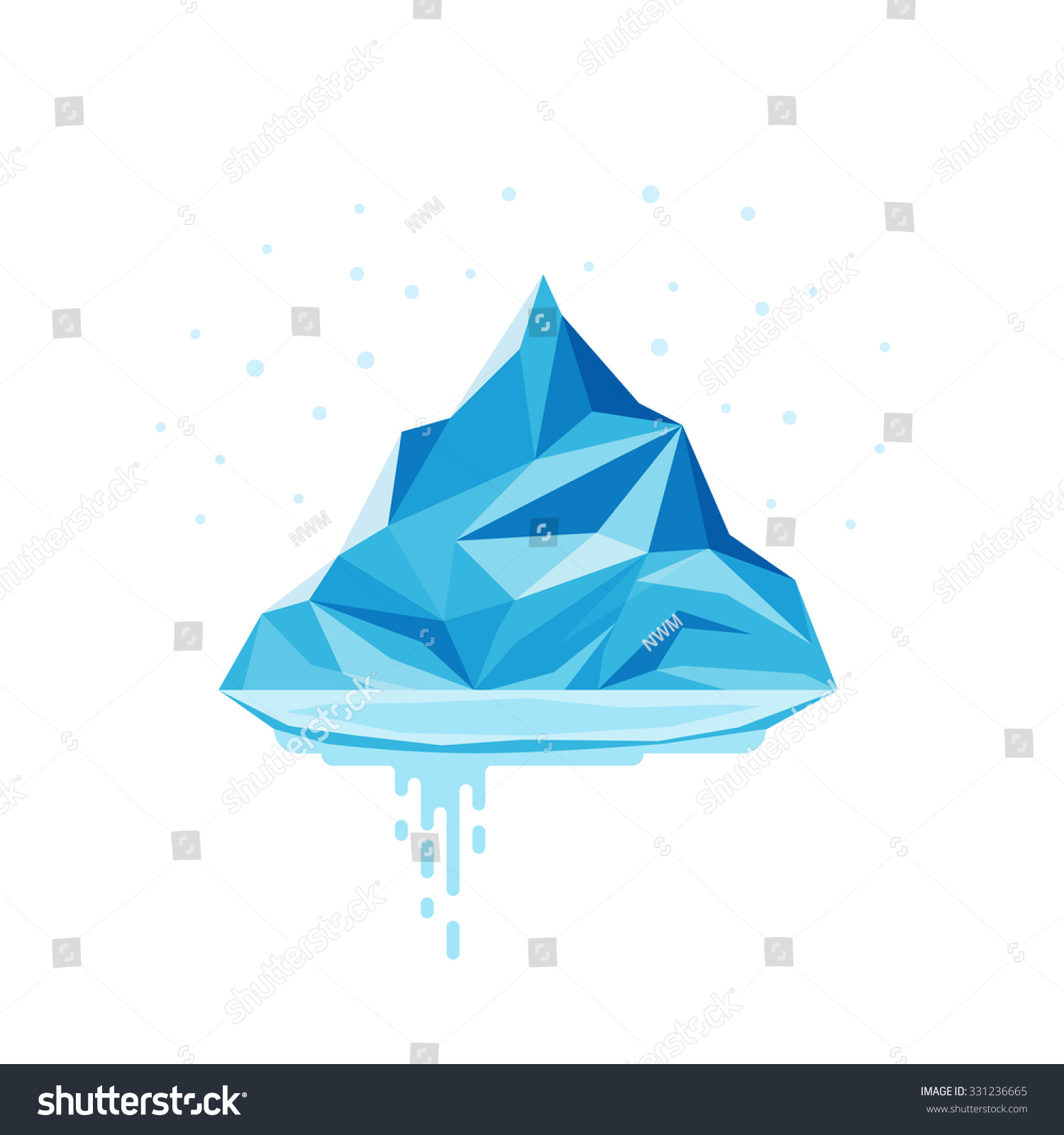 Iceberg Melt Stock Vector (Royalty Free) 331236665