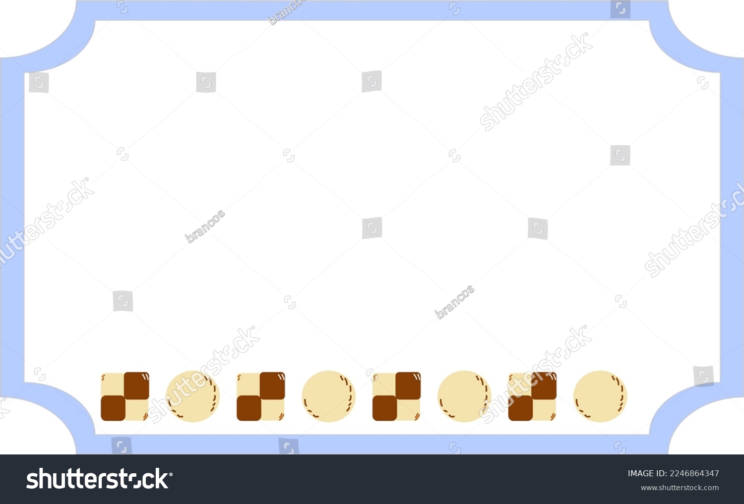 SVG of Icebox cookies and blue frame svg