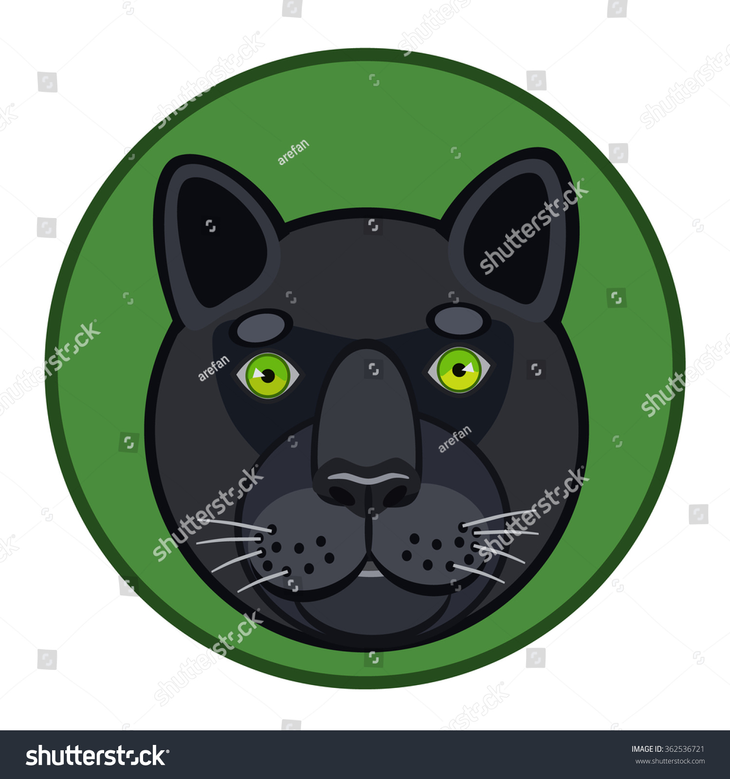 Icon Black Panther Stock Vector (Royalty Free) 362536721 - Shutterstock