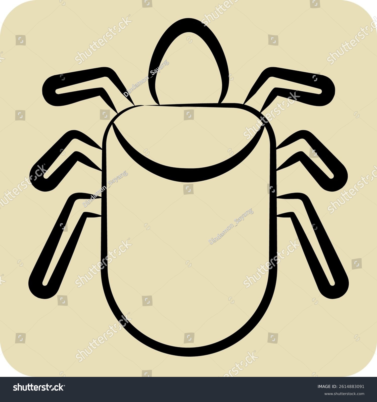 recommend clip art: Icon Colorado Beetle. related to Insects symbol. hand drawn style. design editable