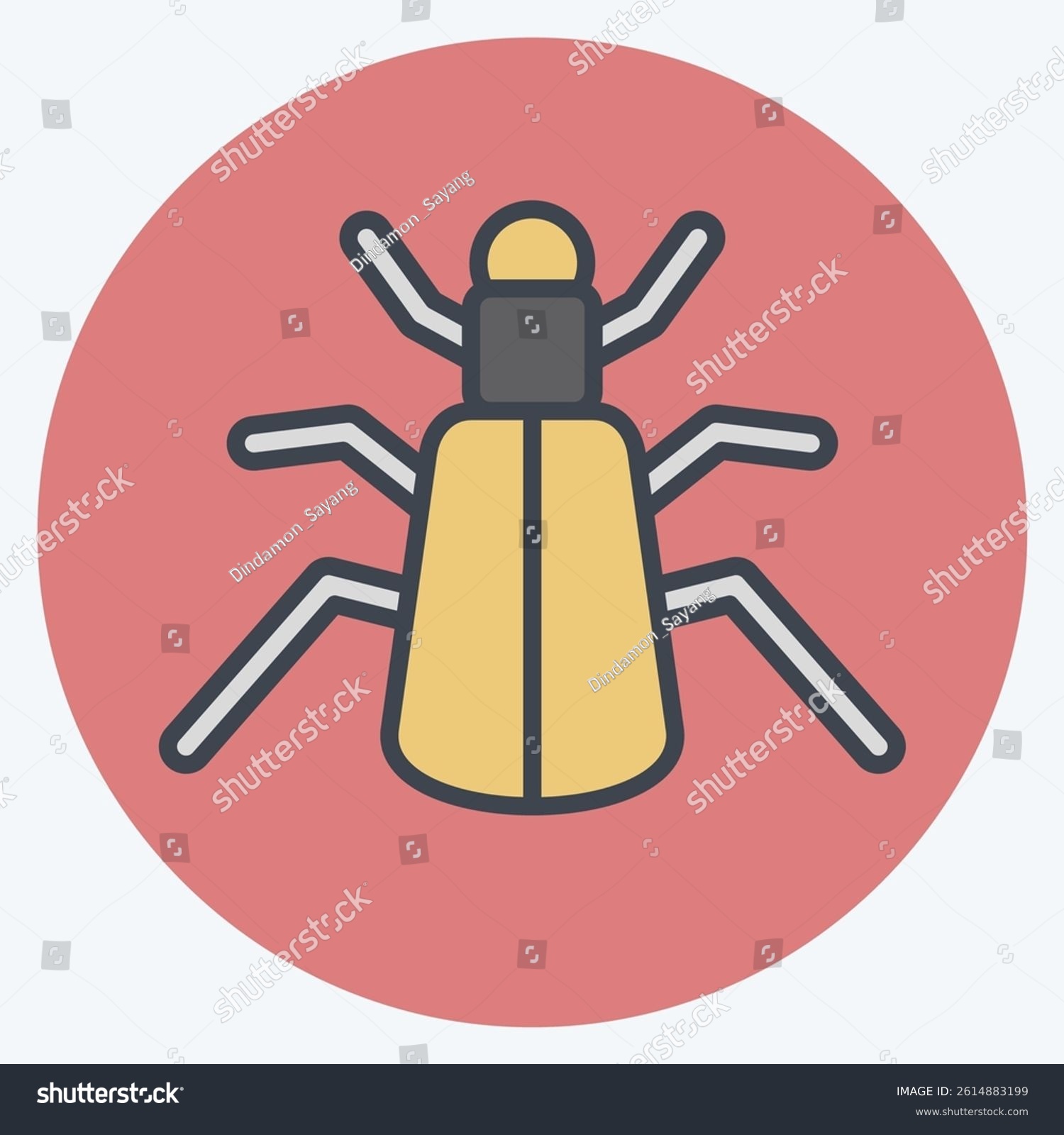 recommend clip art: Icon Ground. related to Insects symbol. color mate style. design editable