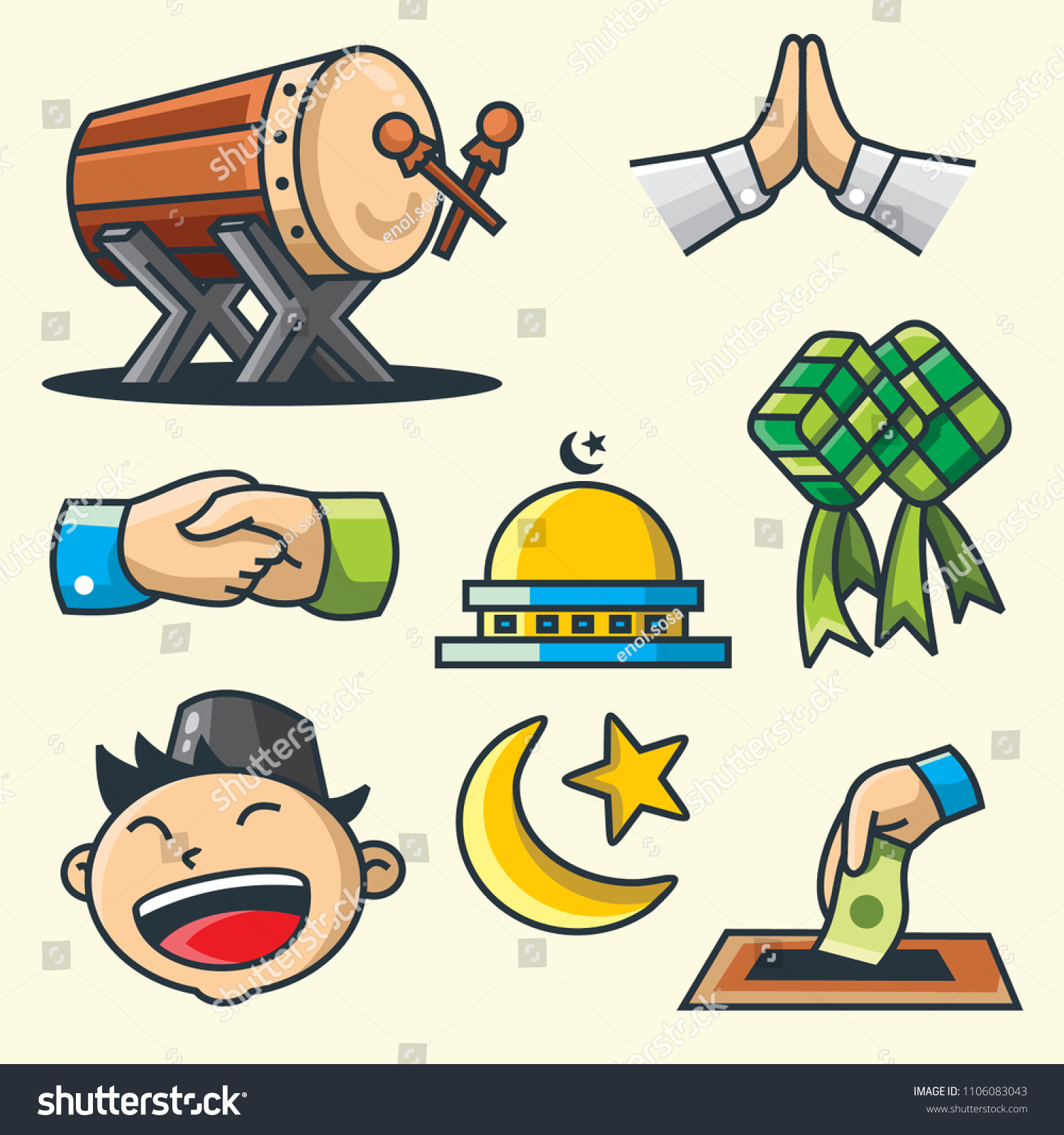 icon idul fitri cute stock vector royalty free 1106083043 https www shutterstock com image vector icon idul fitri cute 1106083043