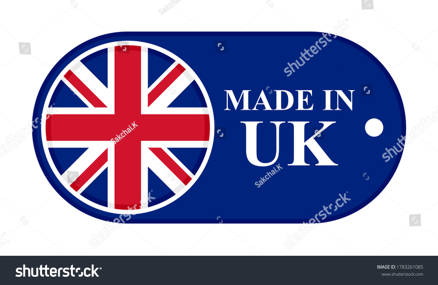 SVG of icon made in uk. vector illustration isolated on background svg