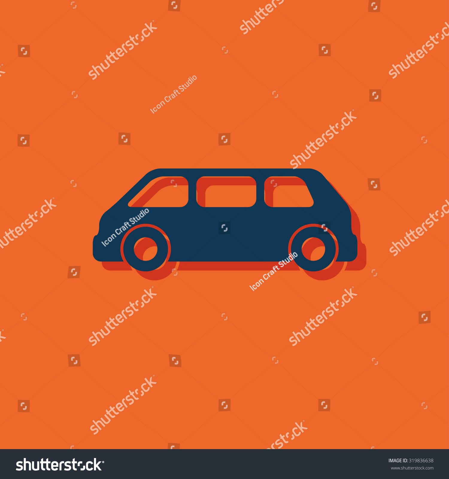 Icon Of Car Stock Vector Illustration 319836638 : Shutterstock