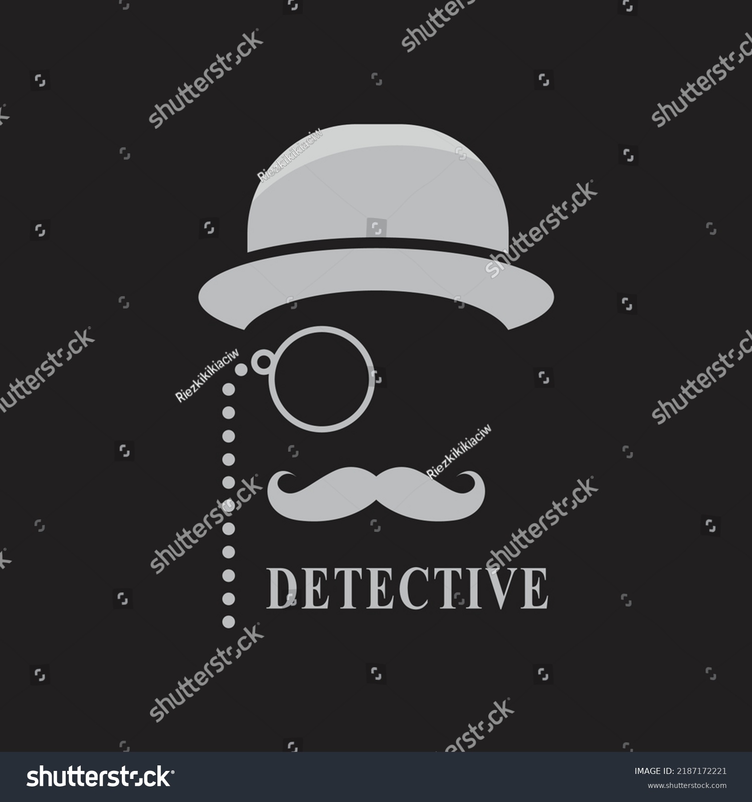 SVG of Icon of man in hat using old glasses. black and white shadow svg