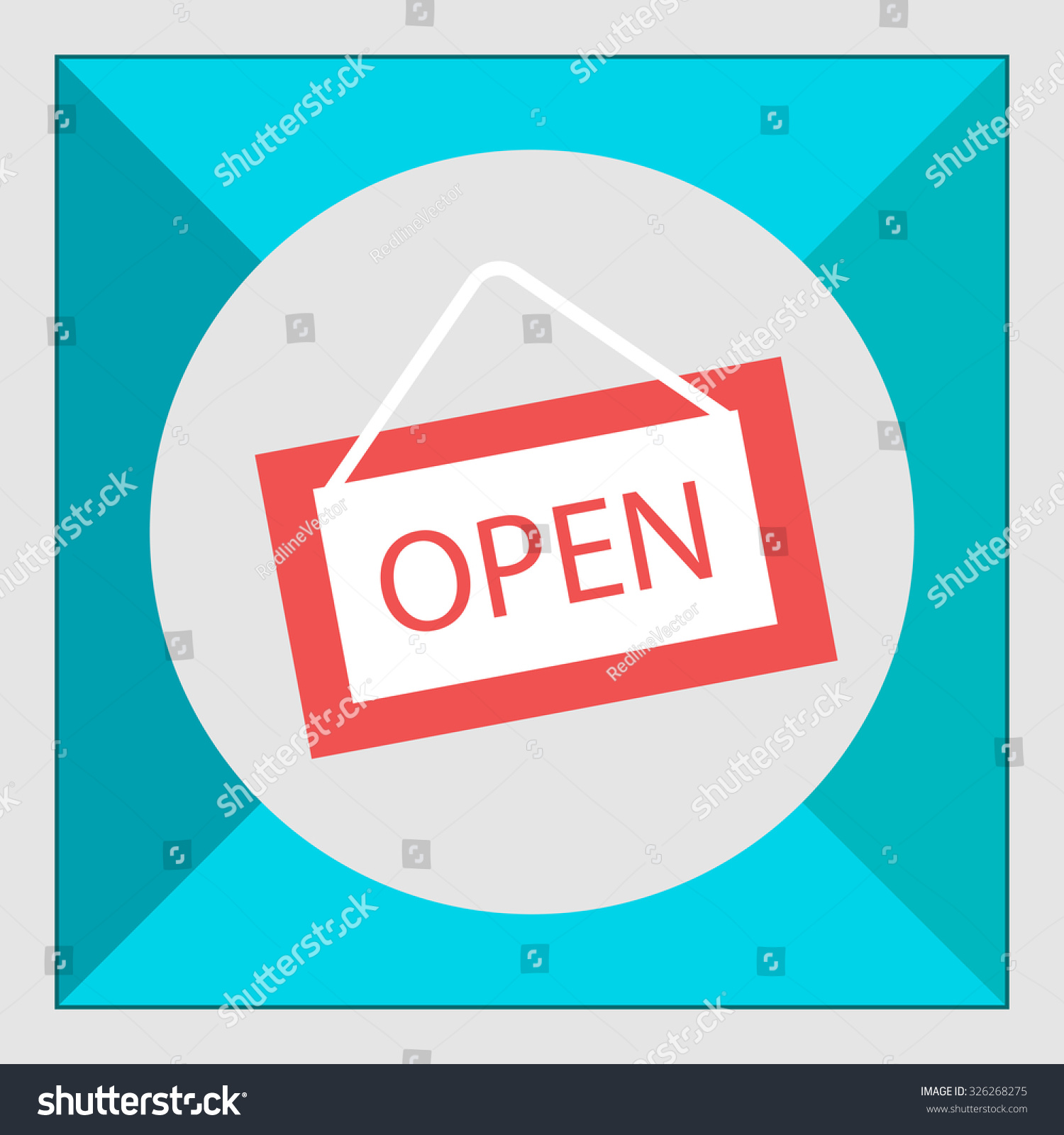 Icon Open Door Sign Stock Vector Royalty Free 326268275 Shutterstock 8981