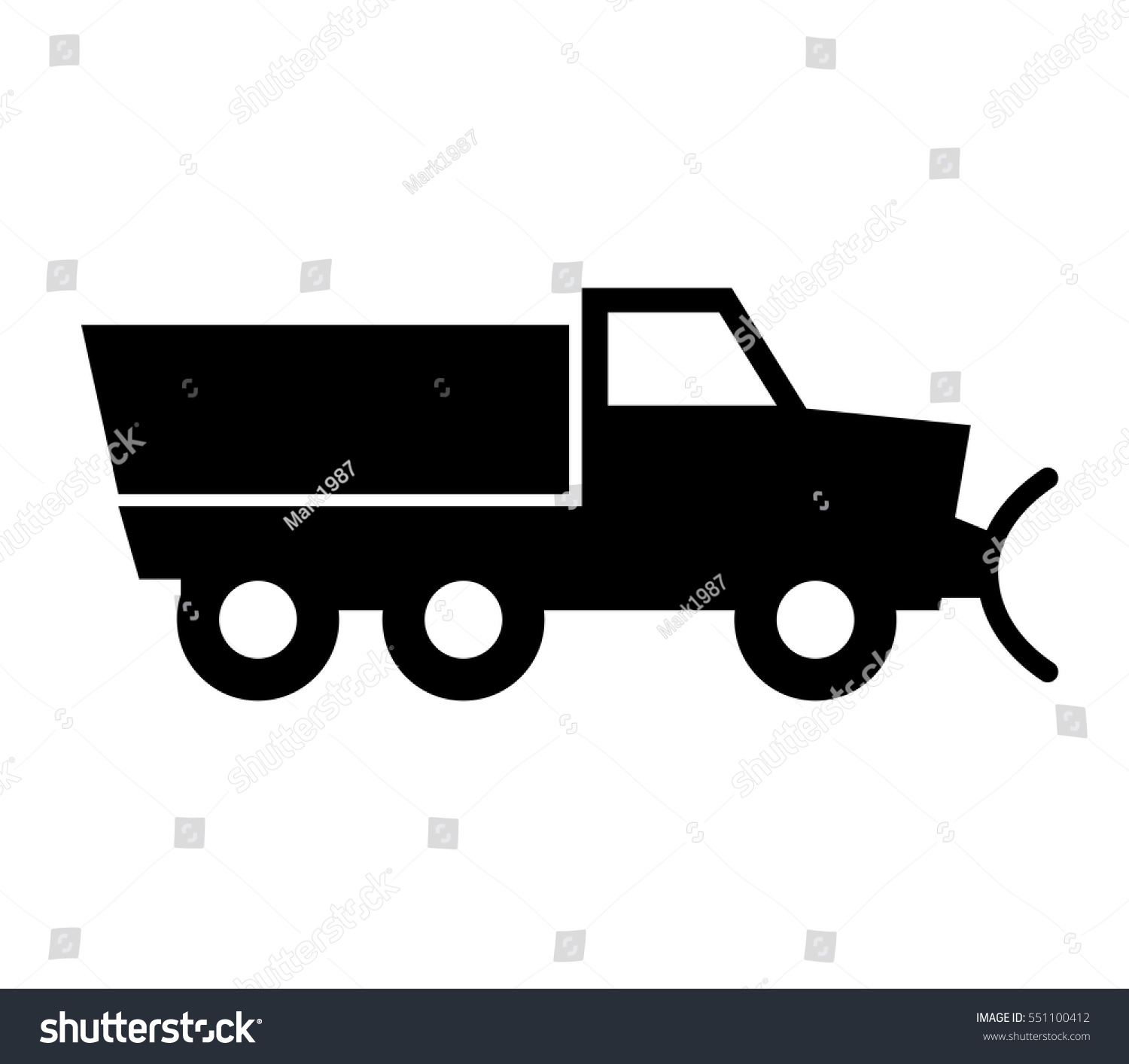 Icon Snowplow Stock Vector (Royalty Free) 551100412 - Shutterstock