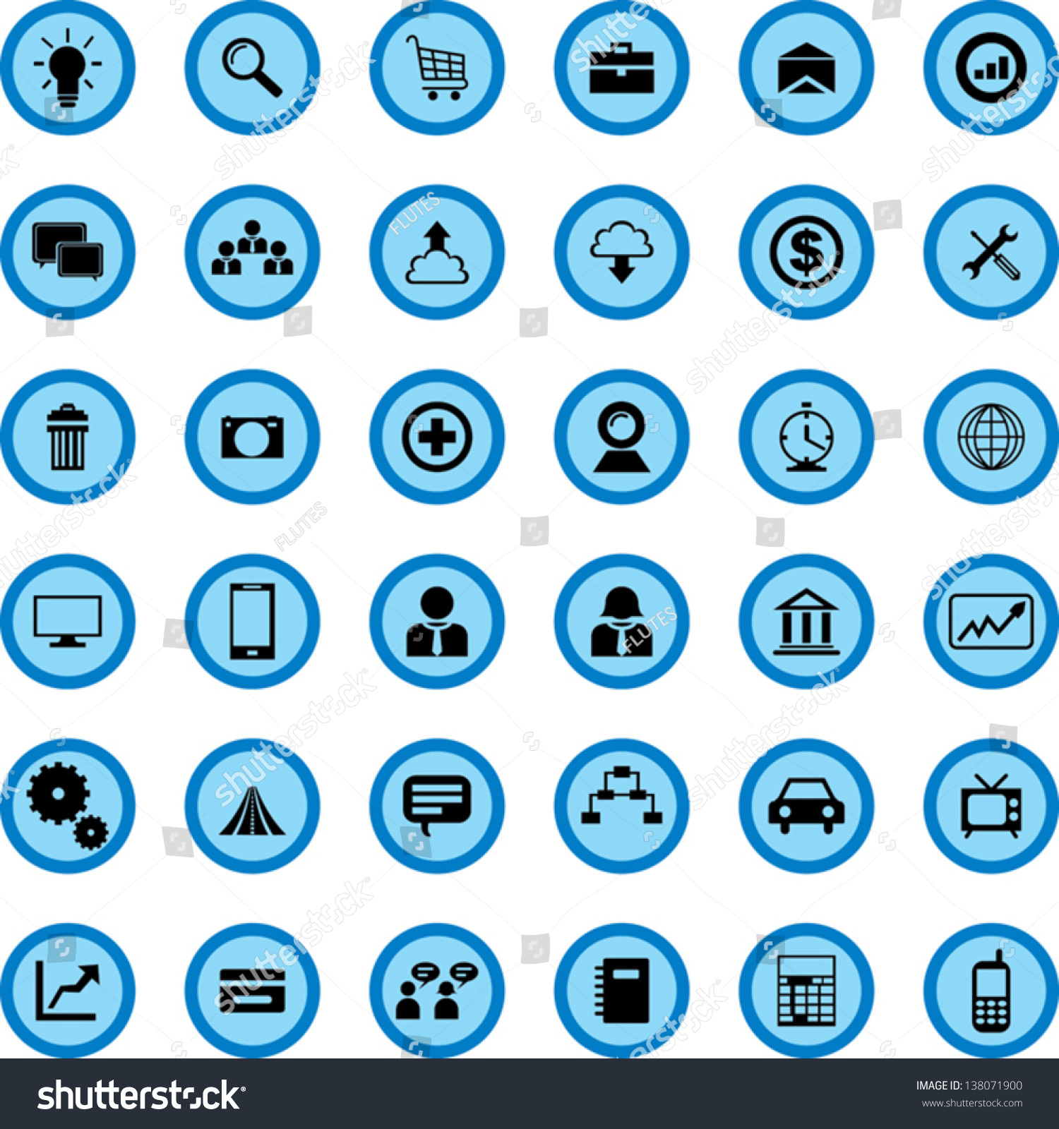 Icons Sets Stock Vector 138071900 - Shutterstock