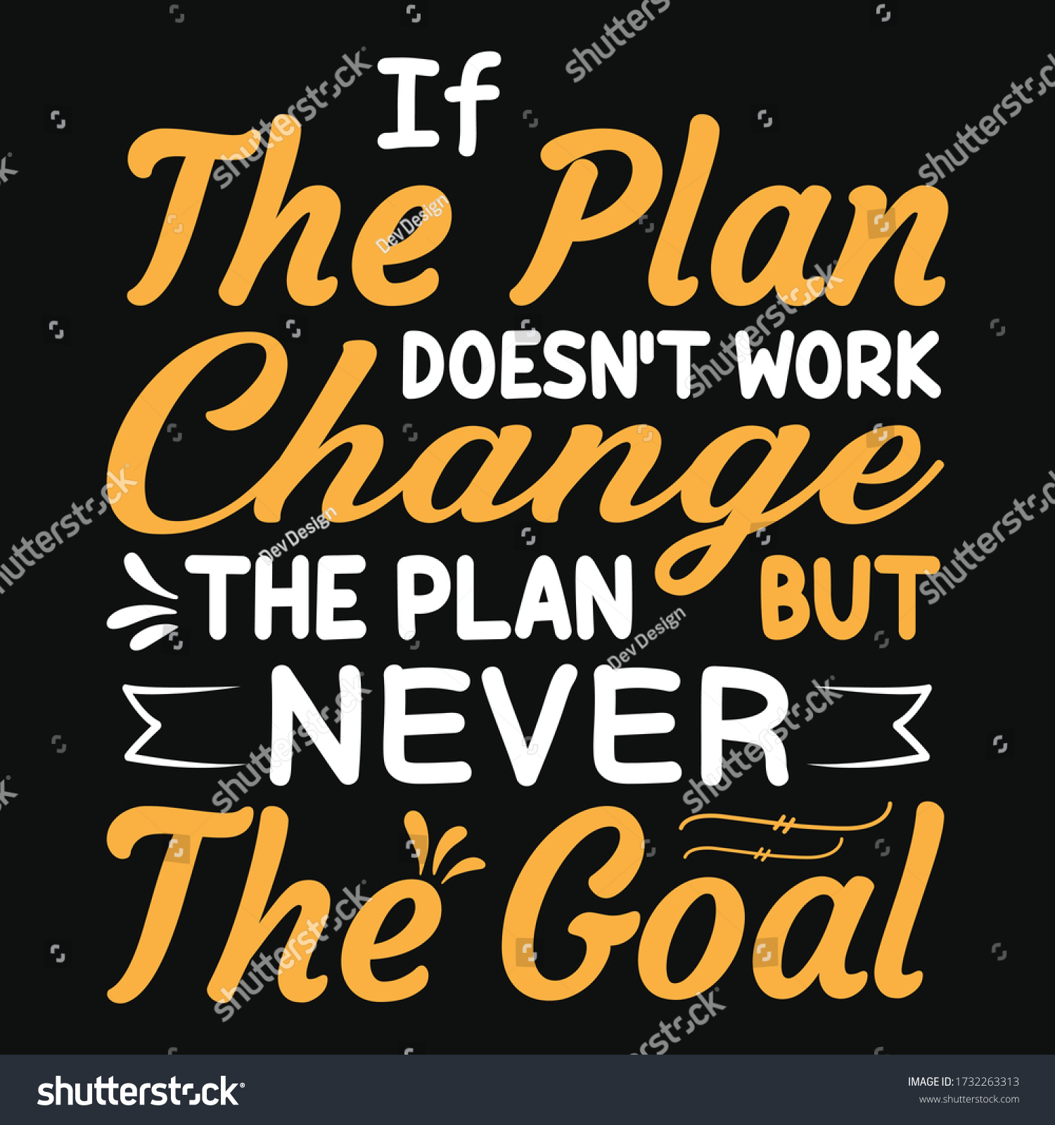 Plan Doesnt Work Change Plan Never Stock Vector (royalty Free 