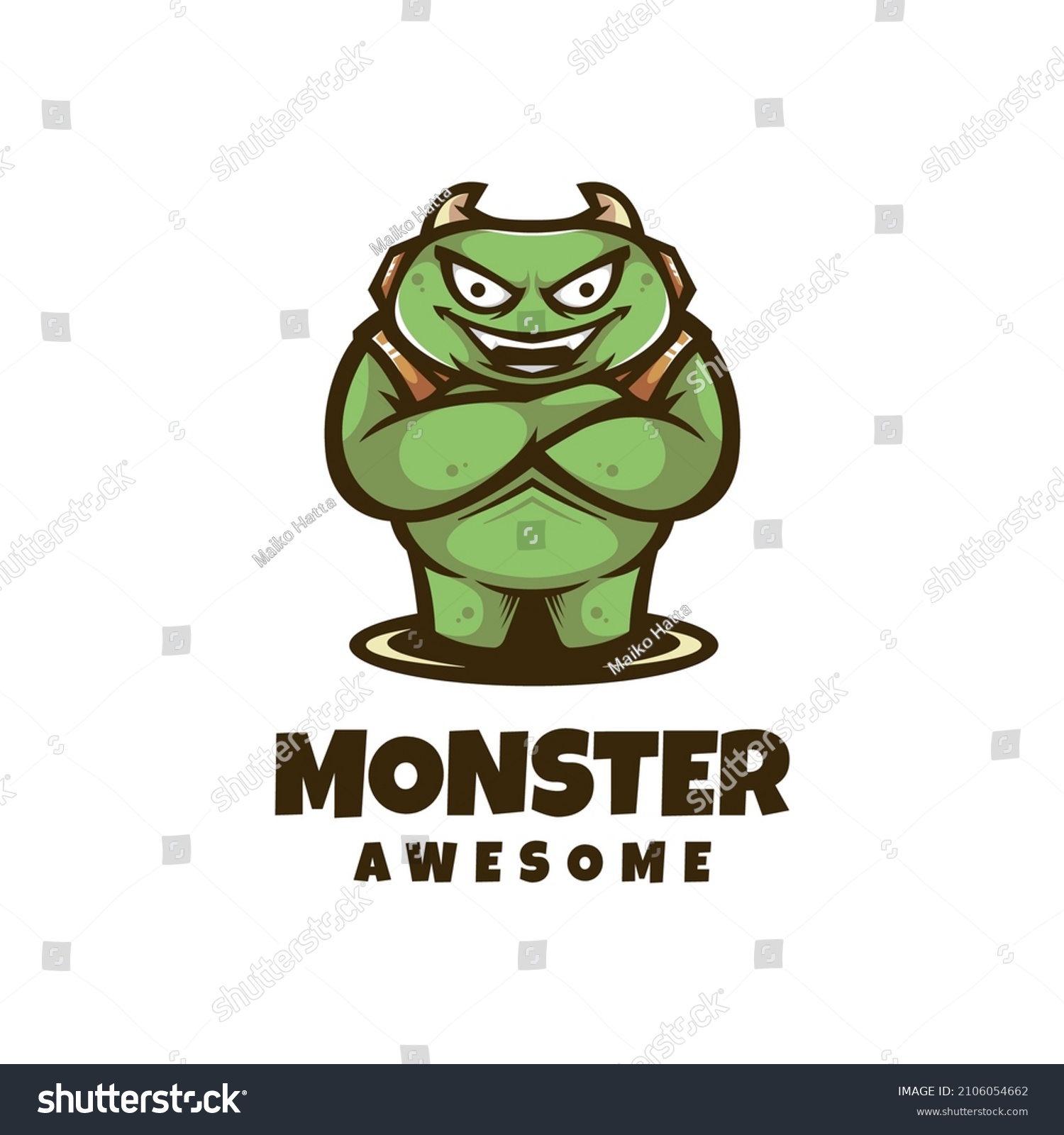 Illlustration Vector Graphic Monster Good Logo Stock Vector (Royalty ...