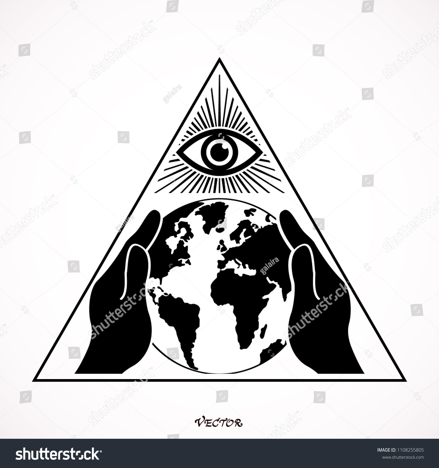 illuminati conspiracy theory illustration