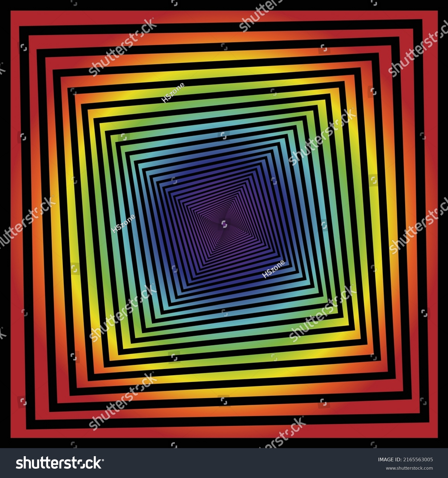 Illusion Vector Illustration Optical Illusion Stock Vector (Royalty ...