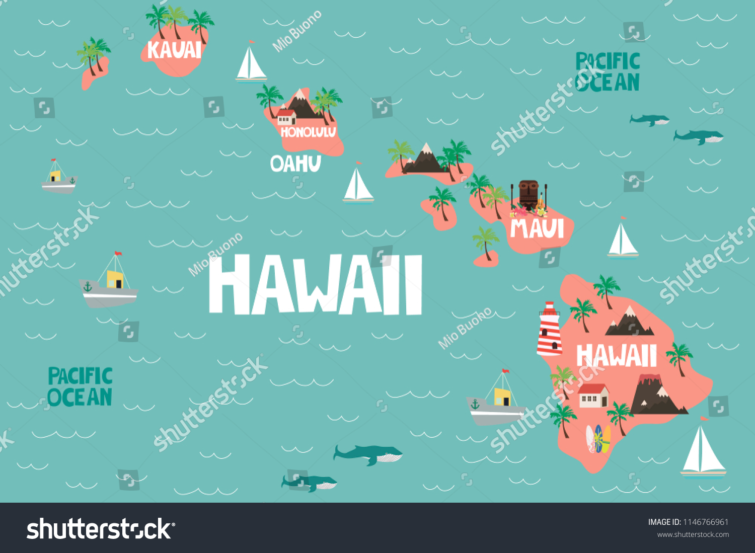 illustrated-map-state-hawaii-united-states-stock-vector-royalty-free