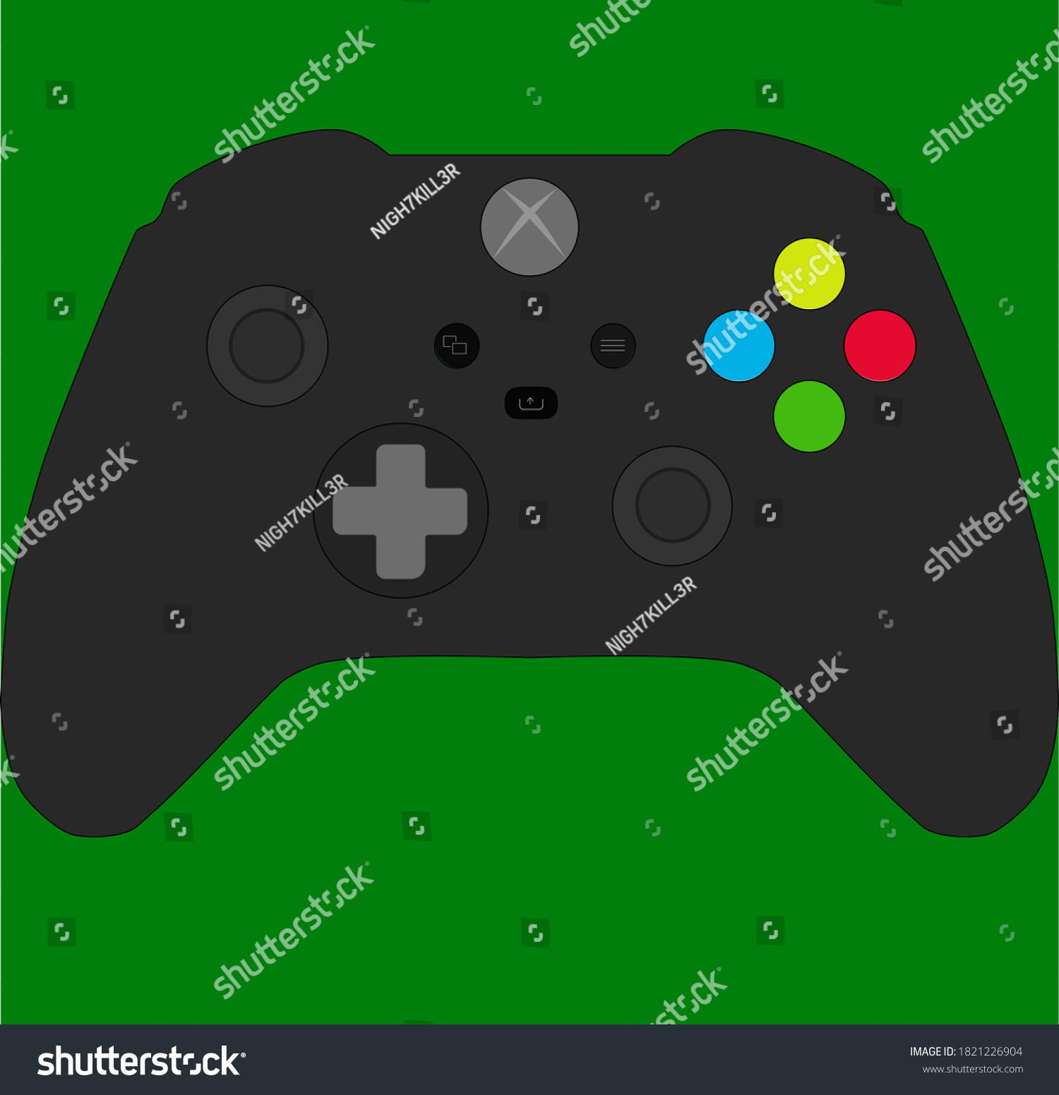 Illustration Control Xbox Series X Stock Vector Royalty Free 1821226904 Shutterstock 0779