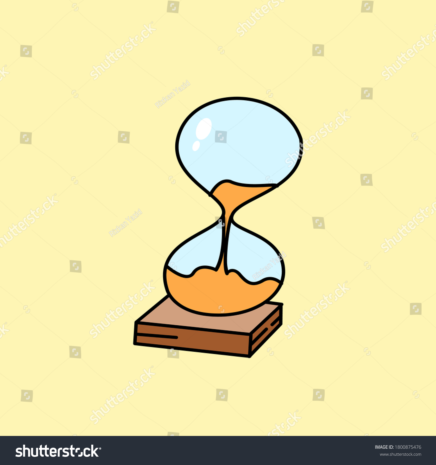 Illustration Doodle Vector Hourglass Stock Vector Royalty Free 1800875476 Shutterstock