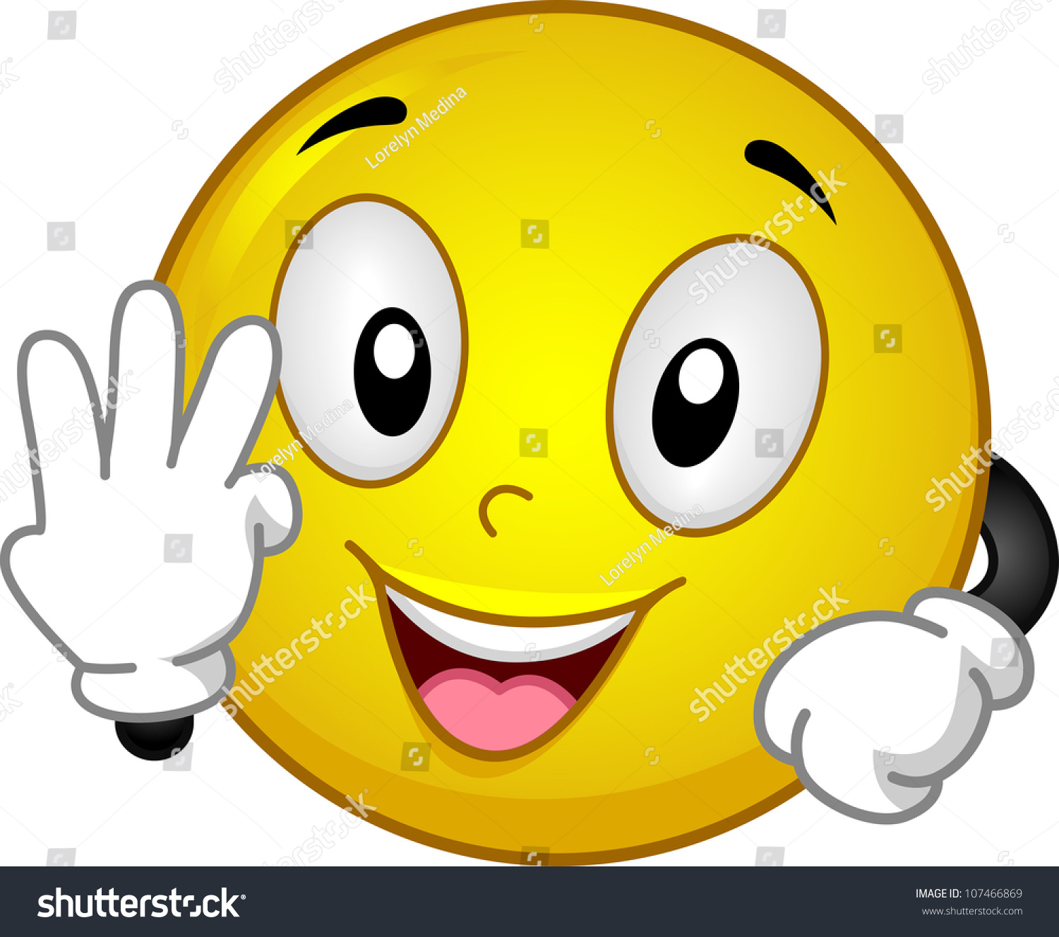 Illustration Featuring Smiley Doing Whatever Gesture Stock Vector ...