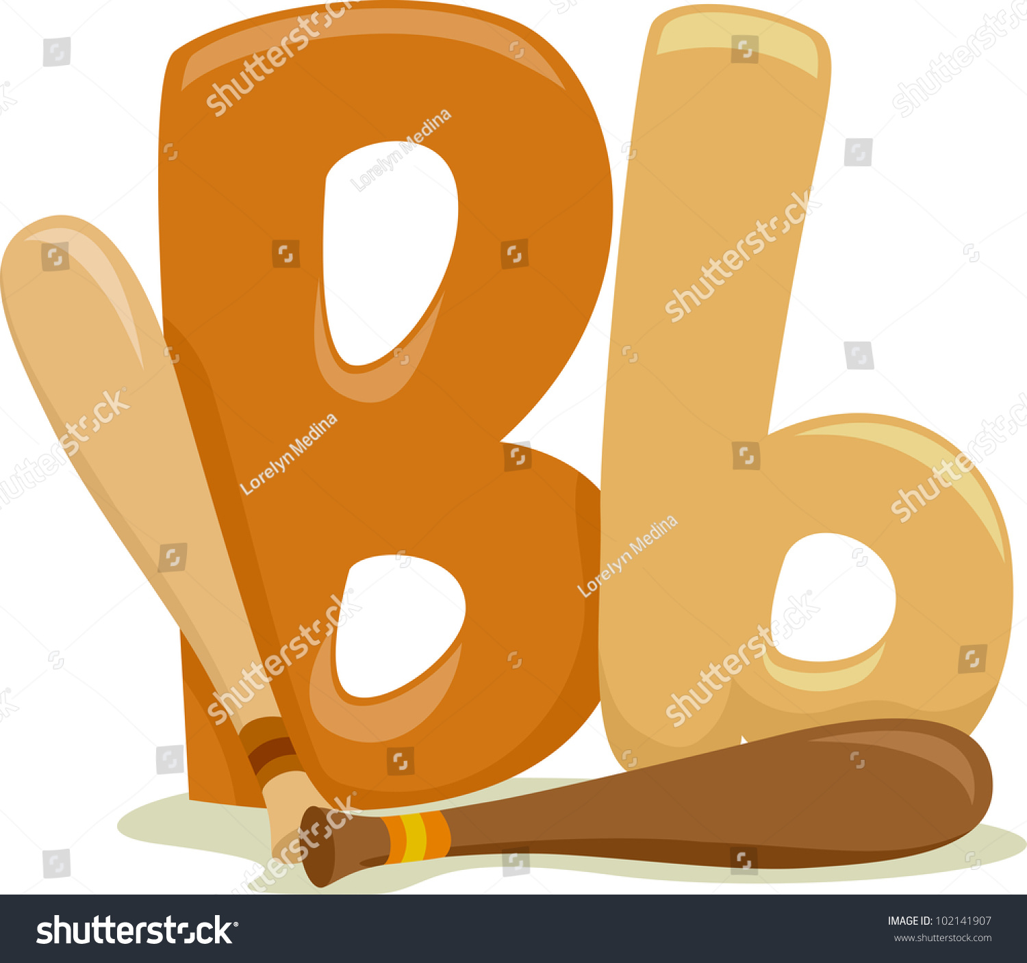 Illustration Featuring Letter B Stock Vector 102141907 - Shutterstock