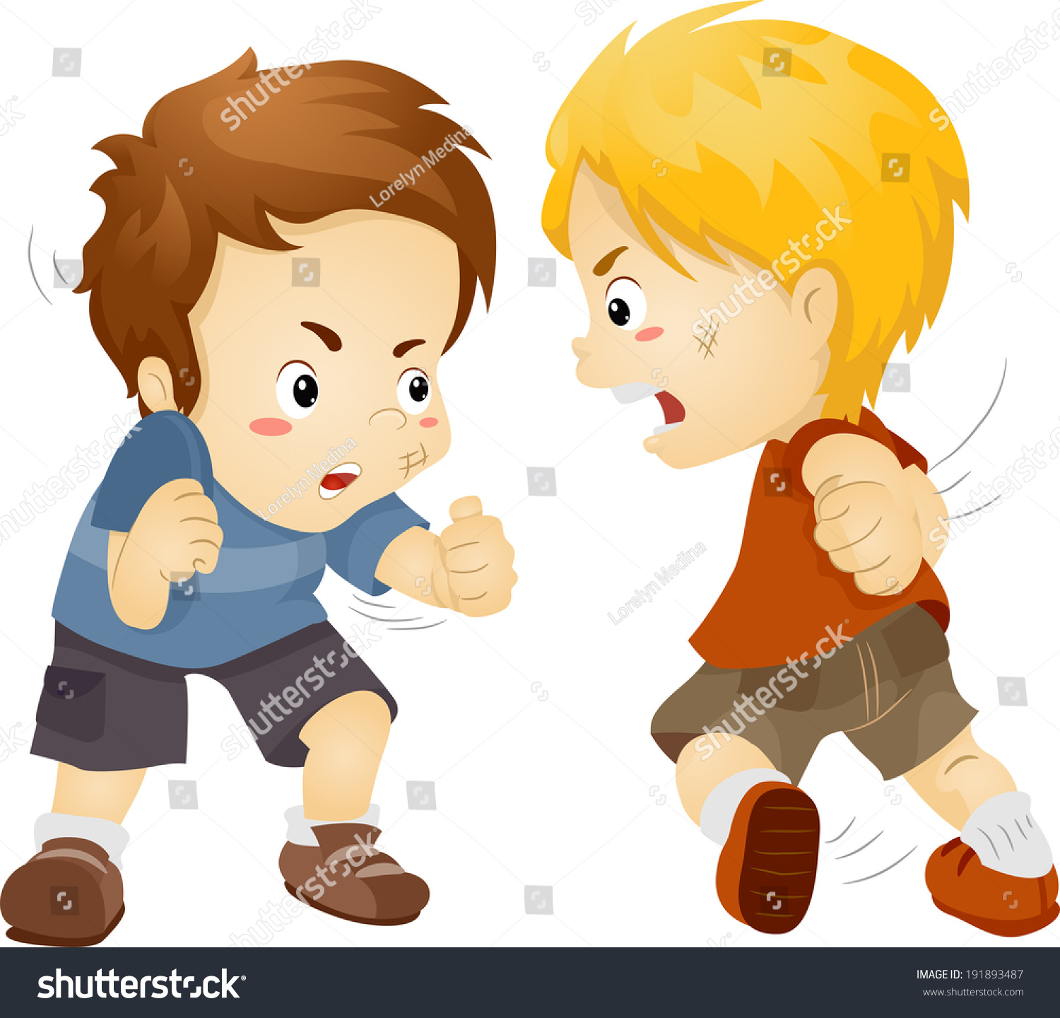 2,697 Kids in school, fighting Stock Illustrations, Images & Vectors ...