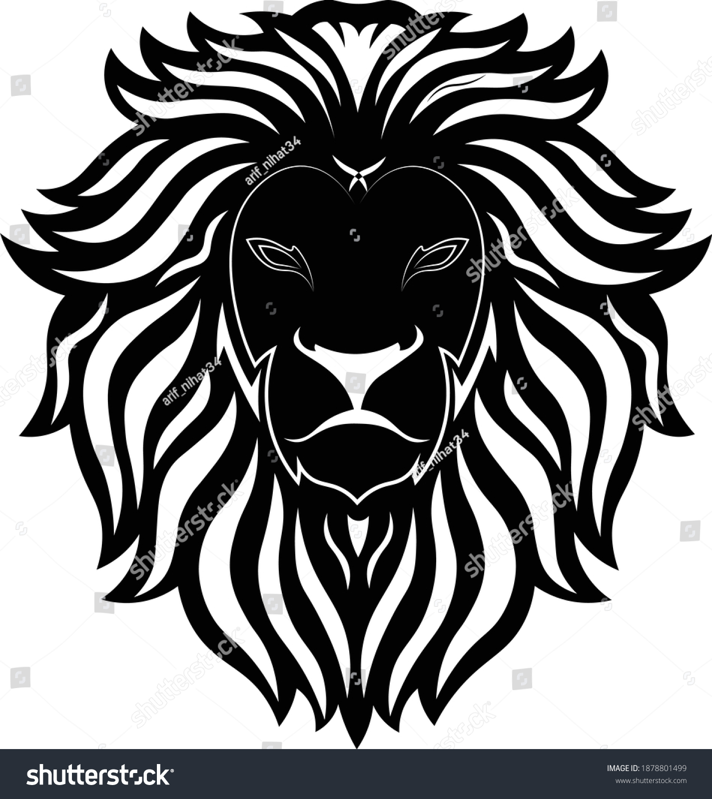 Illustration Lion King Head Vector Stock Vector (Royalty Free ...