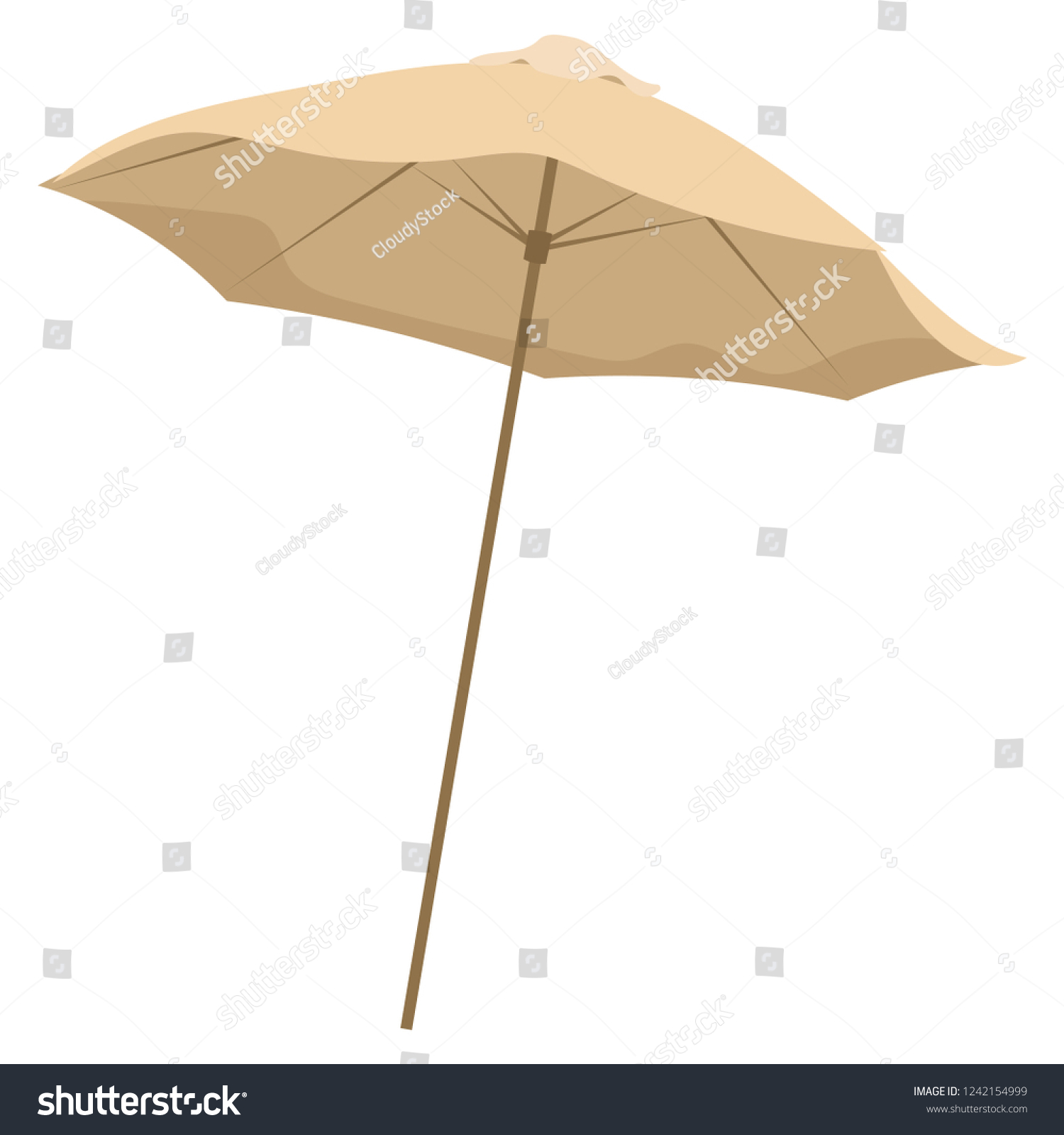 Cartoon Drawing Of Beach Umbrella