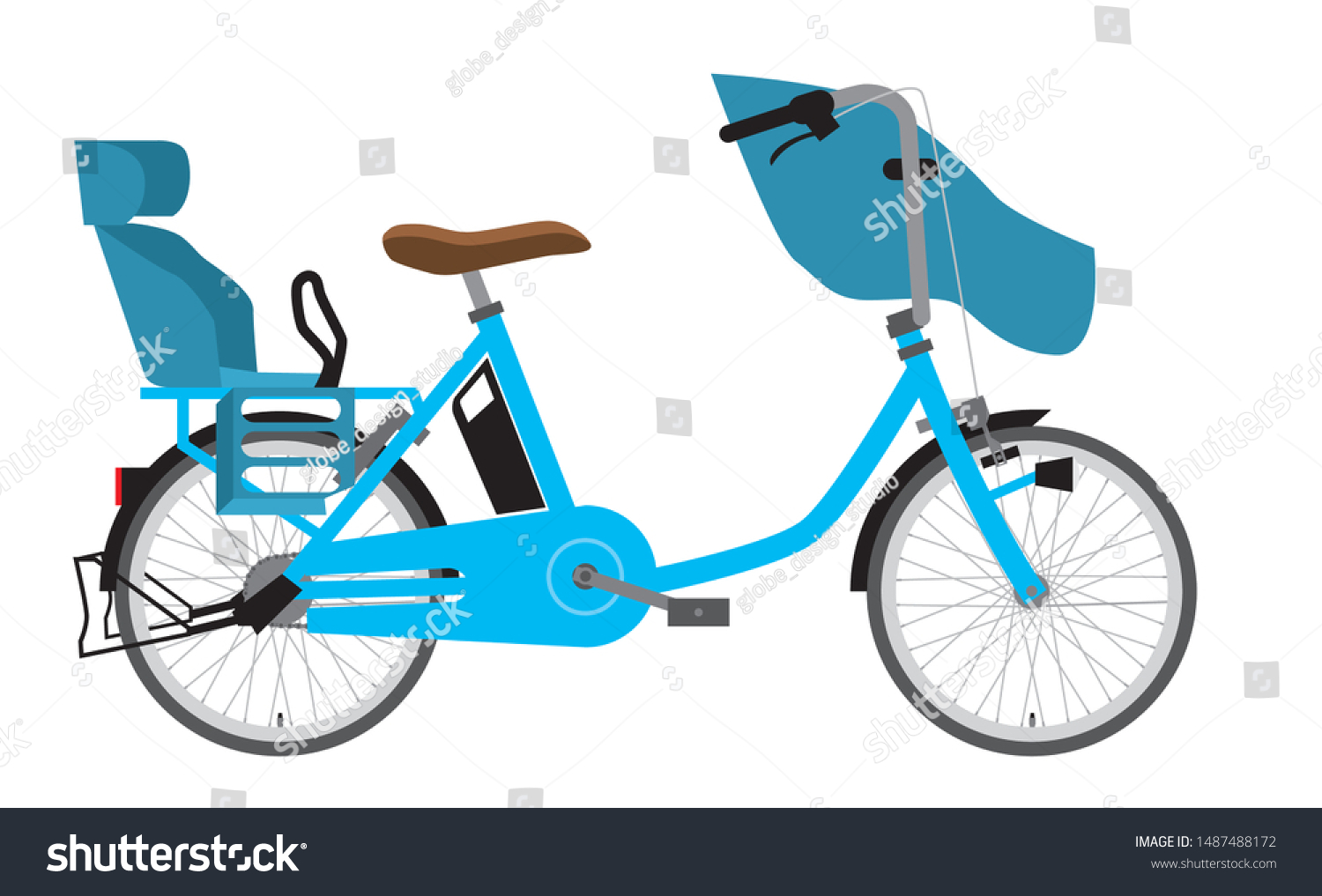 three seat bicycle