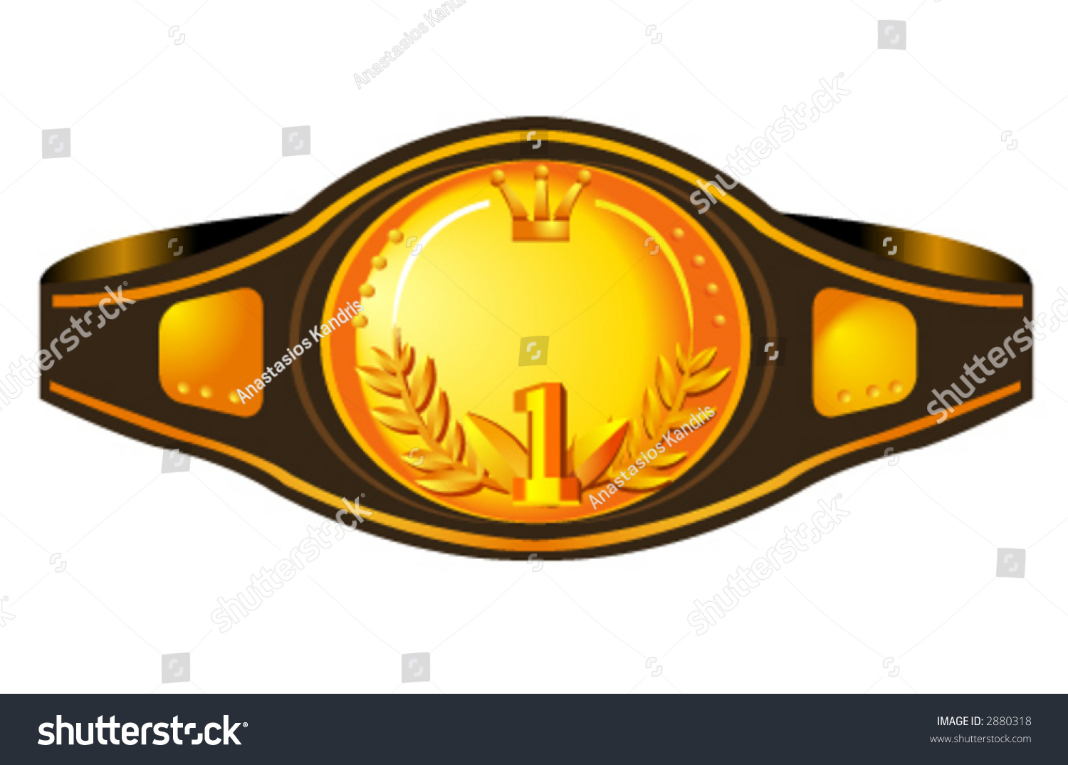 SVG of illustration of a box champion's belt. Useful for a lot of projects svg