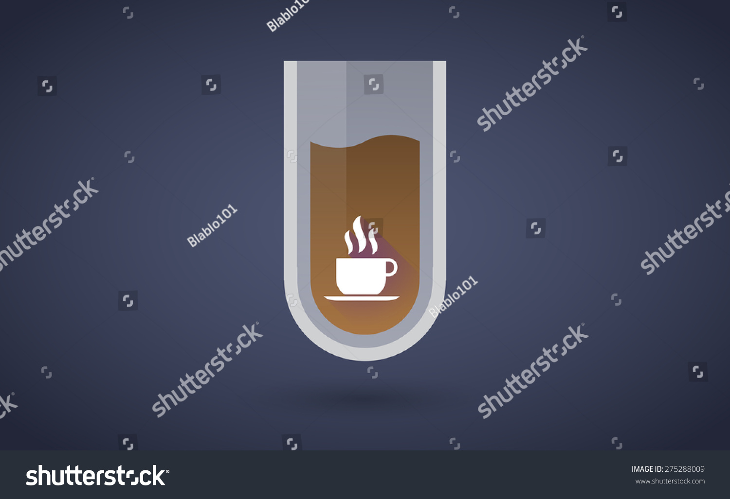 Download Illustration Brown Test Tube Icon Coffee Stock Vector ...