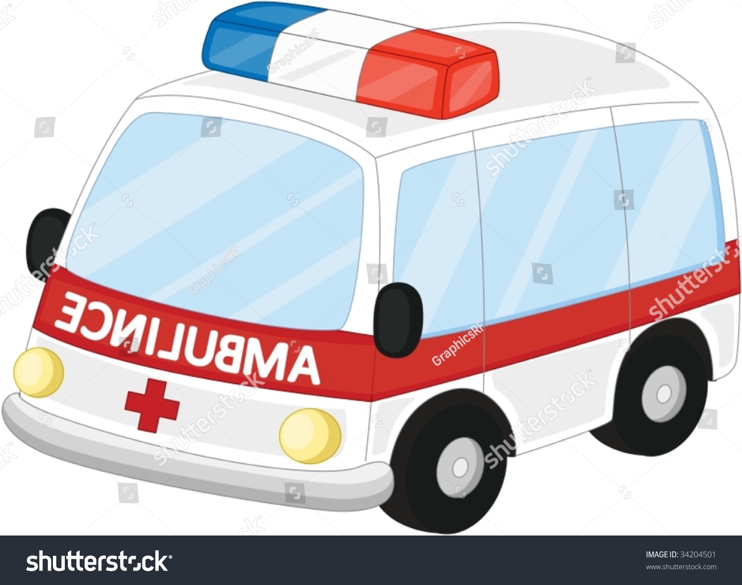 Illustration Of A Cartoon Vehicle On White - 34204501 : Shutterstock