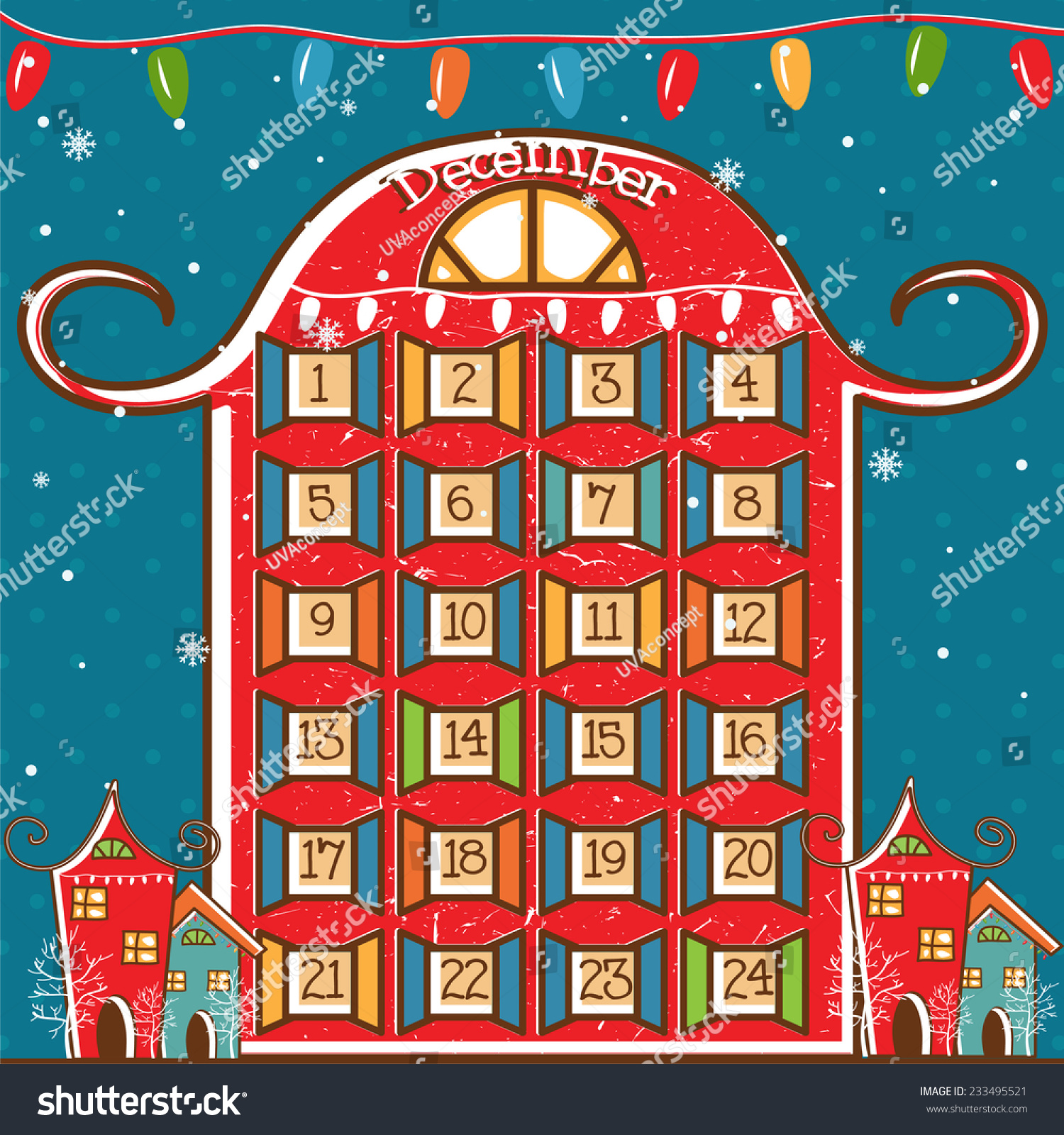 Christmas Calendar Illustration : Illustration christmas calendar vector stock Christmas Calendar Illustration : Illustration christmas calendar vector stock